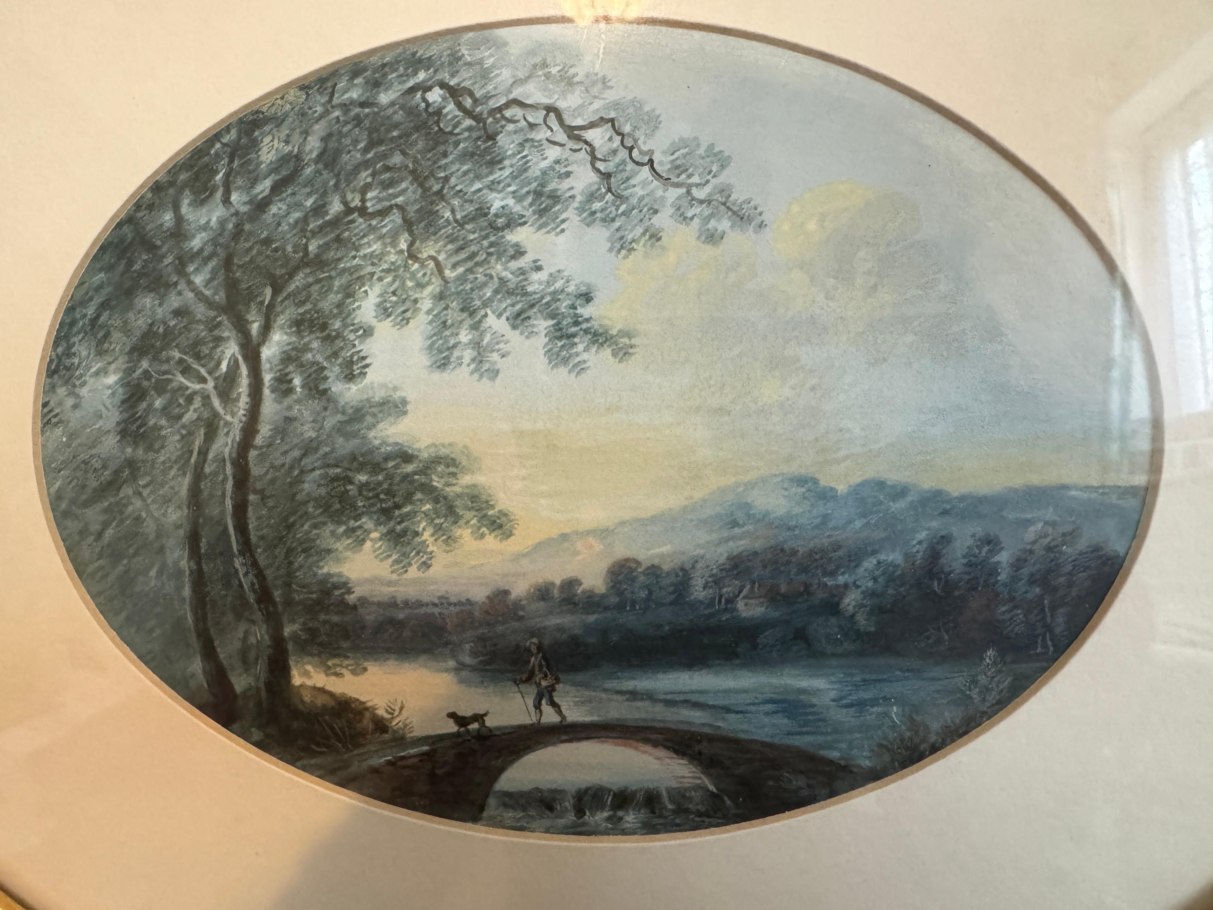 Ensemble de 3 aquarelles encadrées du 19ème siècle - Scènes de paysages pastoraux, chacune montée sur carton, vitrée et encadrée. Toutes les peintures sont dans le style de William Hull (1820 - 1880). 

Taille du cadre 11