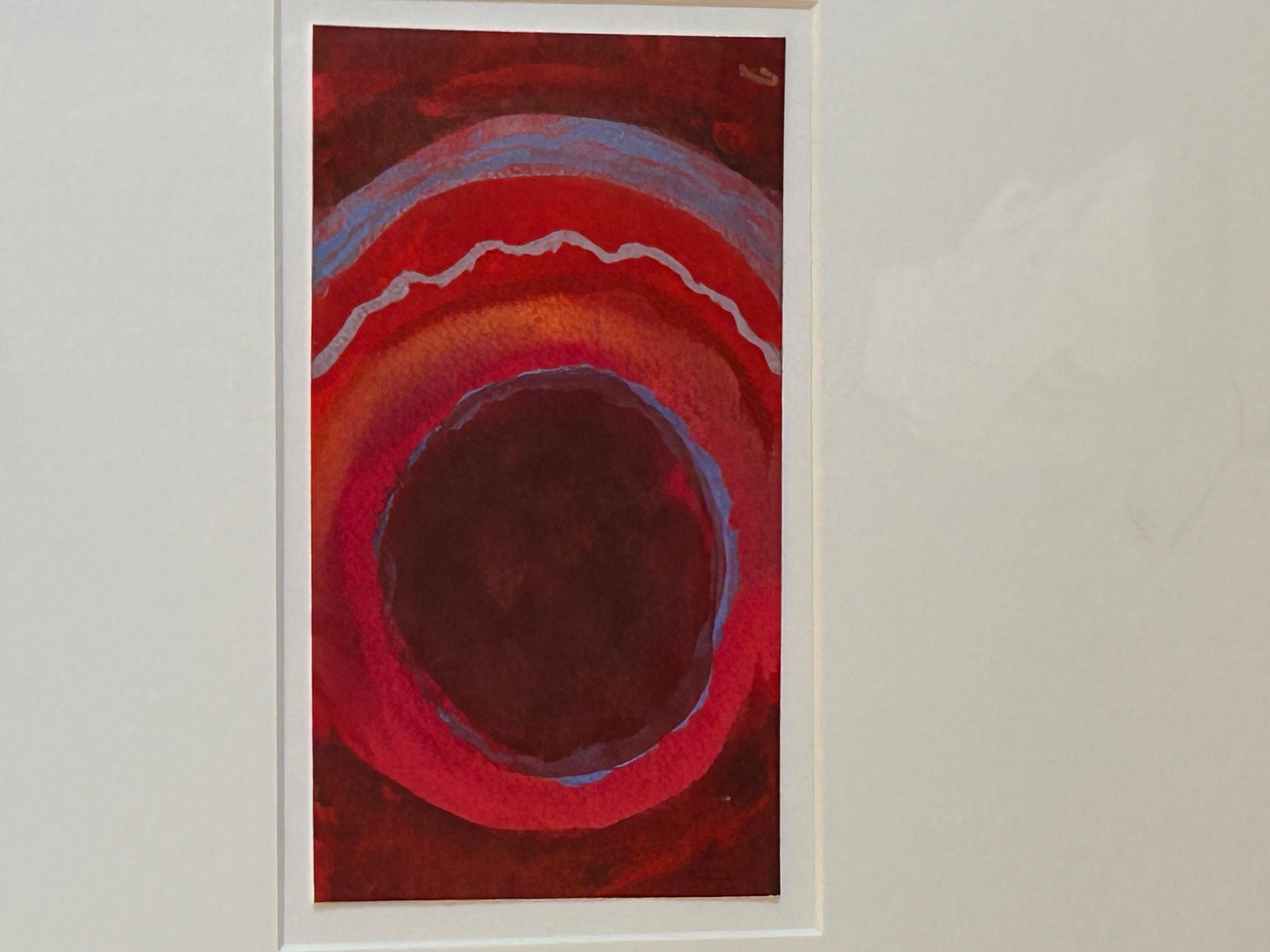 Set of 3 beautiful small abstract pastels on paper, framed with large mats and simple modern moldings.

Will sell separately for $700 each