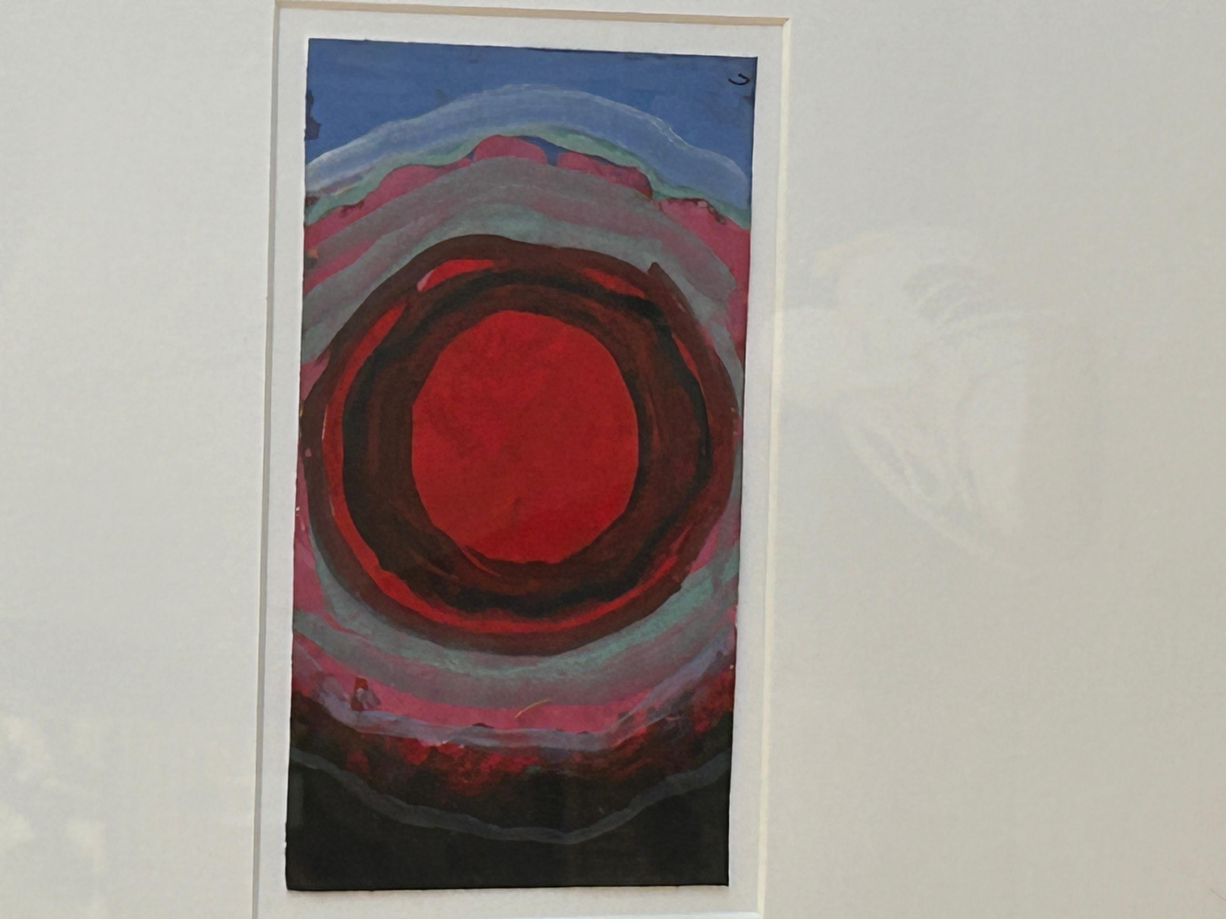 American Set of 3 Framed Abstract Pastels by Thomas George For Sale