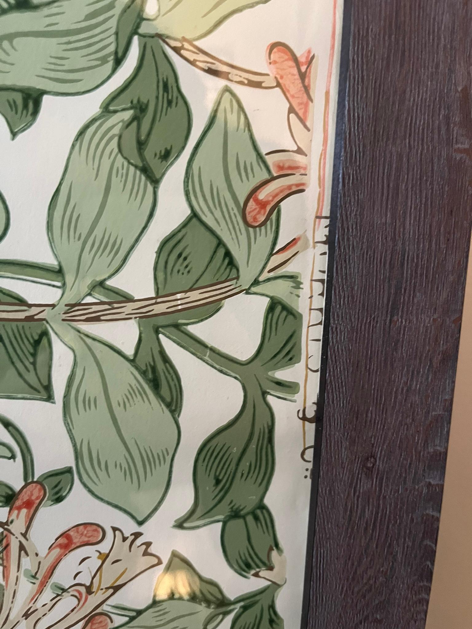 19th Century Set of 3 Framed William Morris Arts & Crafts Wallpaper Panels For Sale