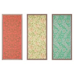 Set of 3 Framed William Morris Arts & Crafts Wallpaper Panels