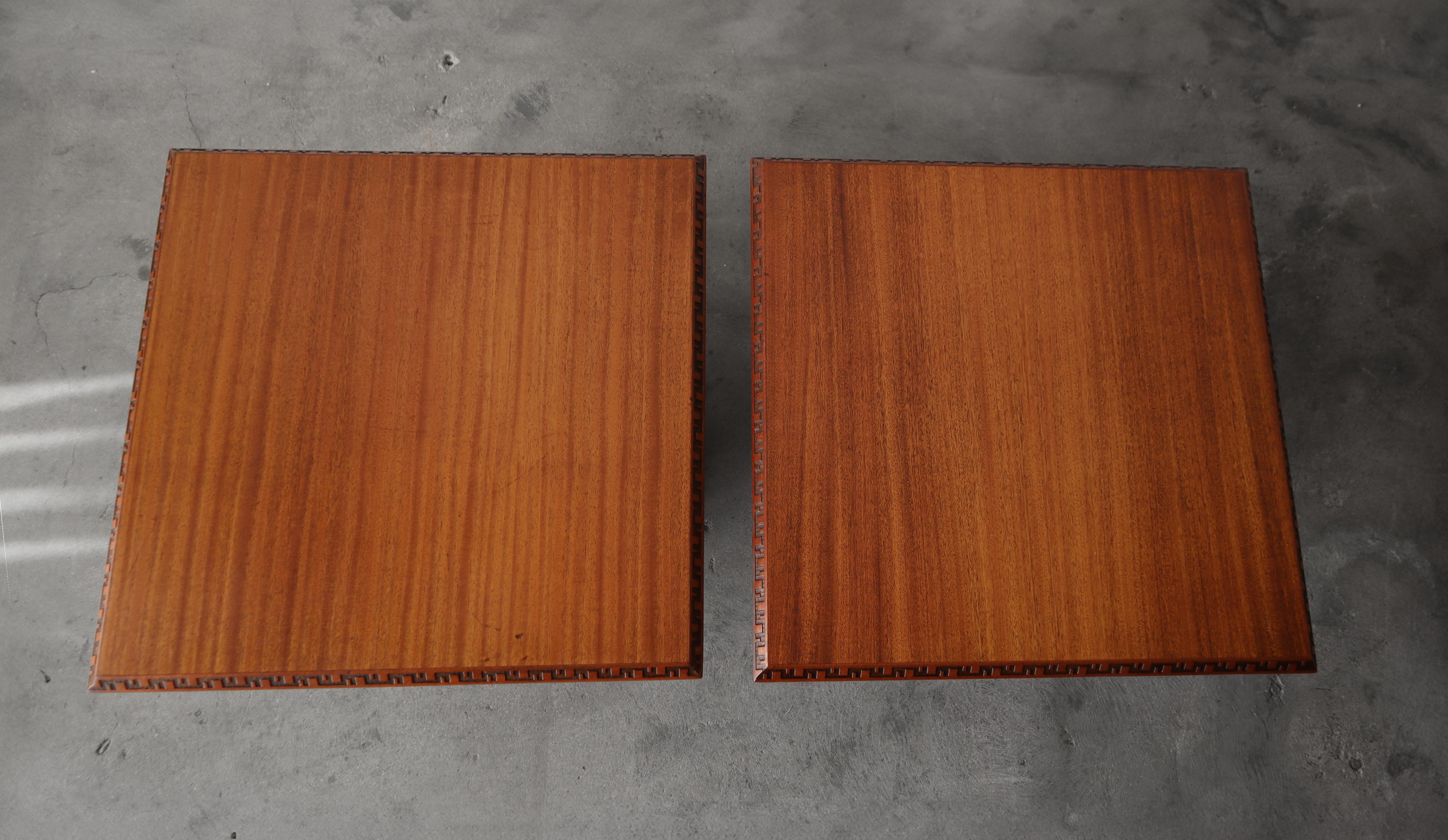 Set of 3 Frank Lloyd Wright Taliesin Tables for Henredon For Sale 7