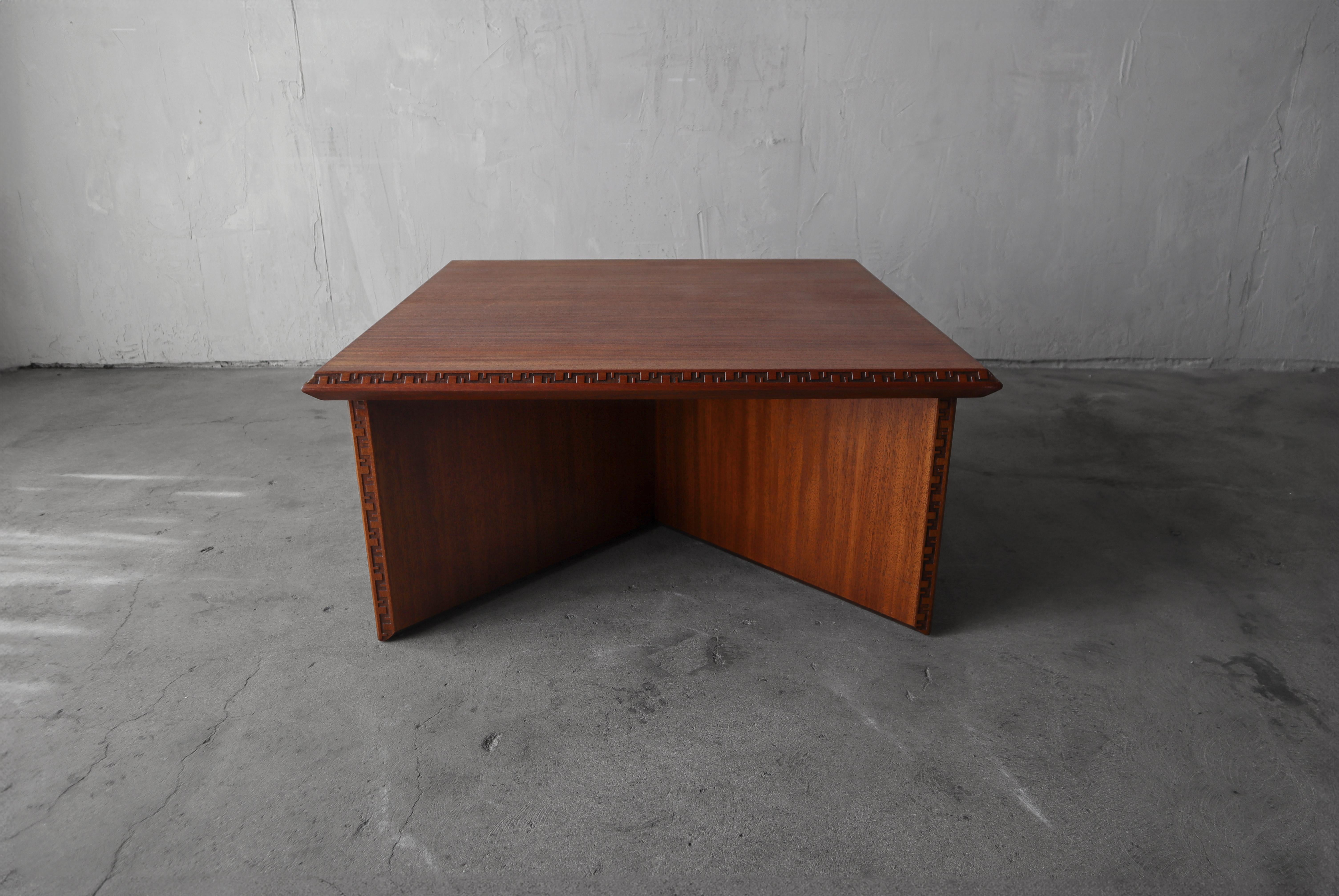 Set of 3 Frank Lloyd Wright Taliesin Tables for Henredon For Sale 8