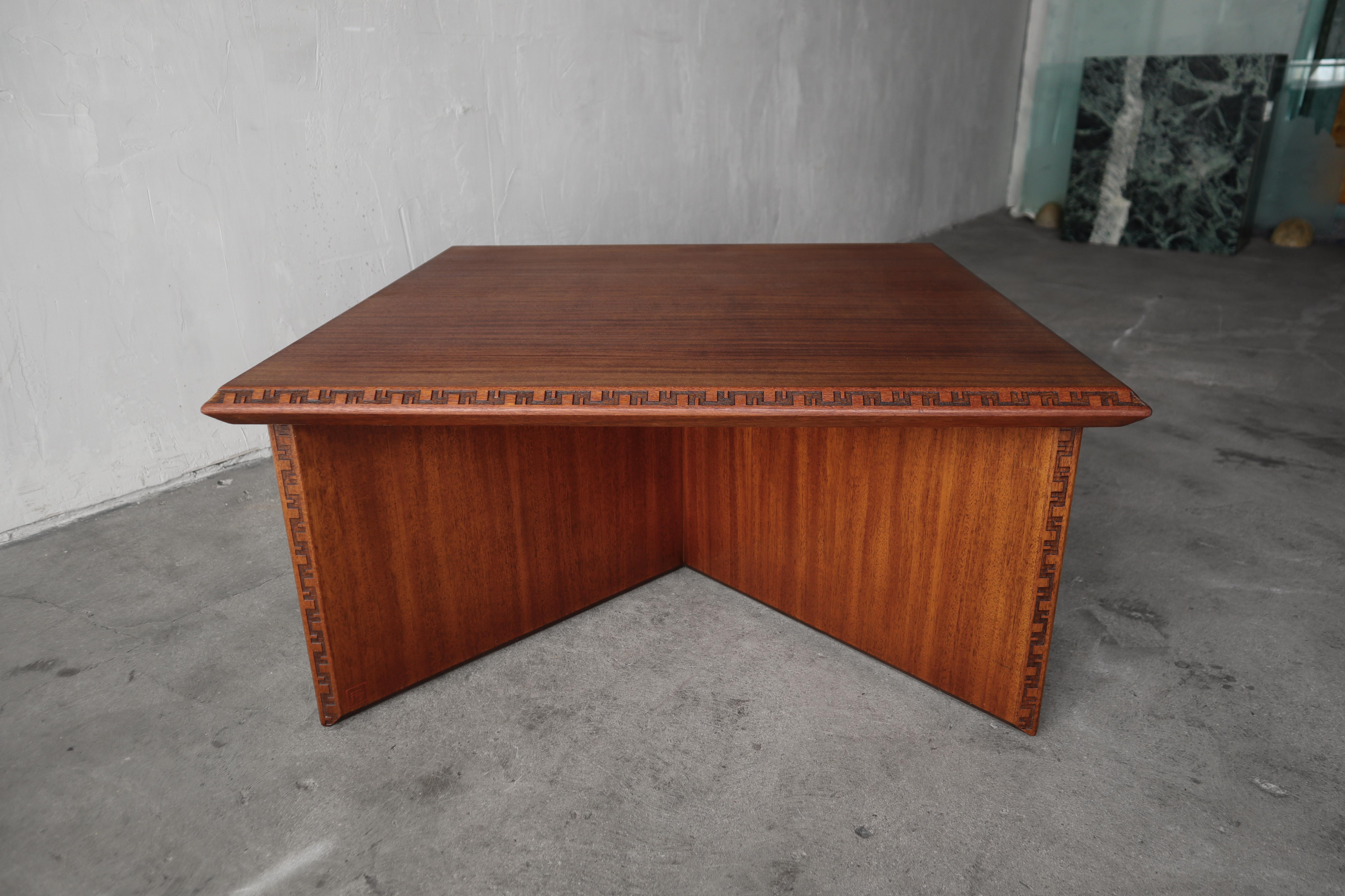 Set of 3 Frank Lloyd Wright Taliesin Tables for Henredon For Sale 10
