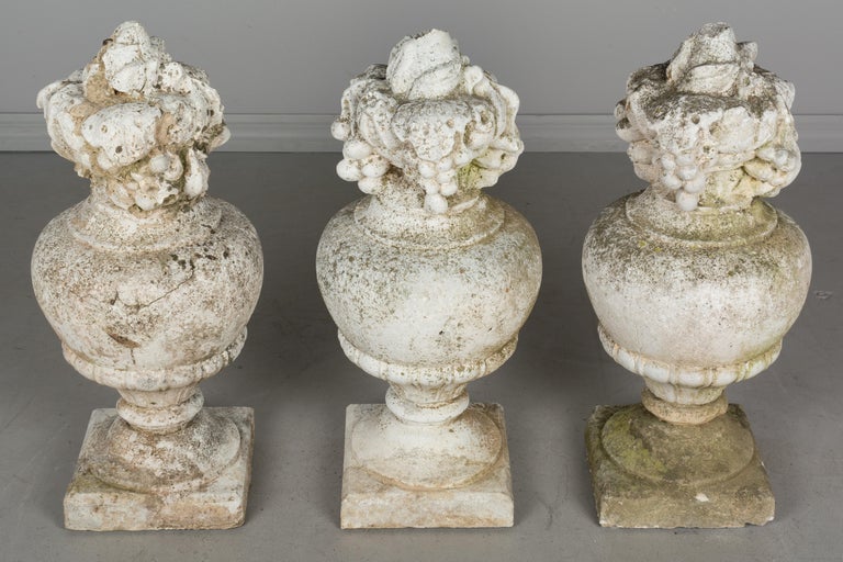 Set of 3 French Architectural Finials at 1stDibs