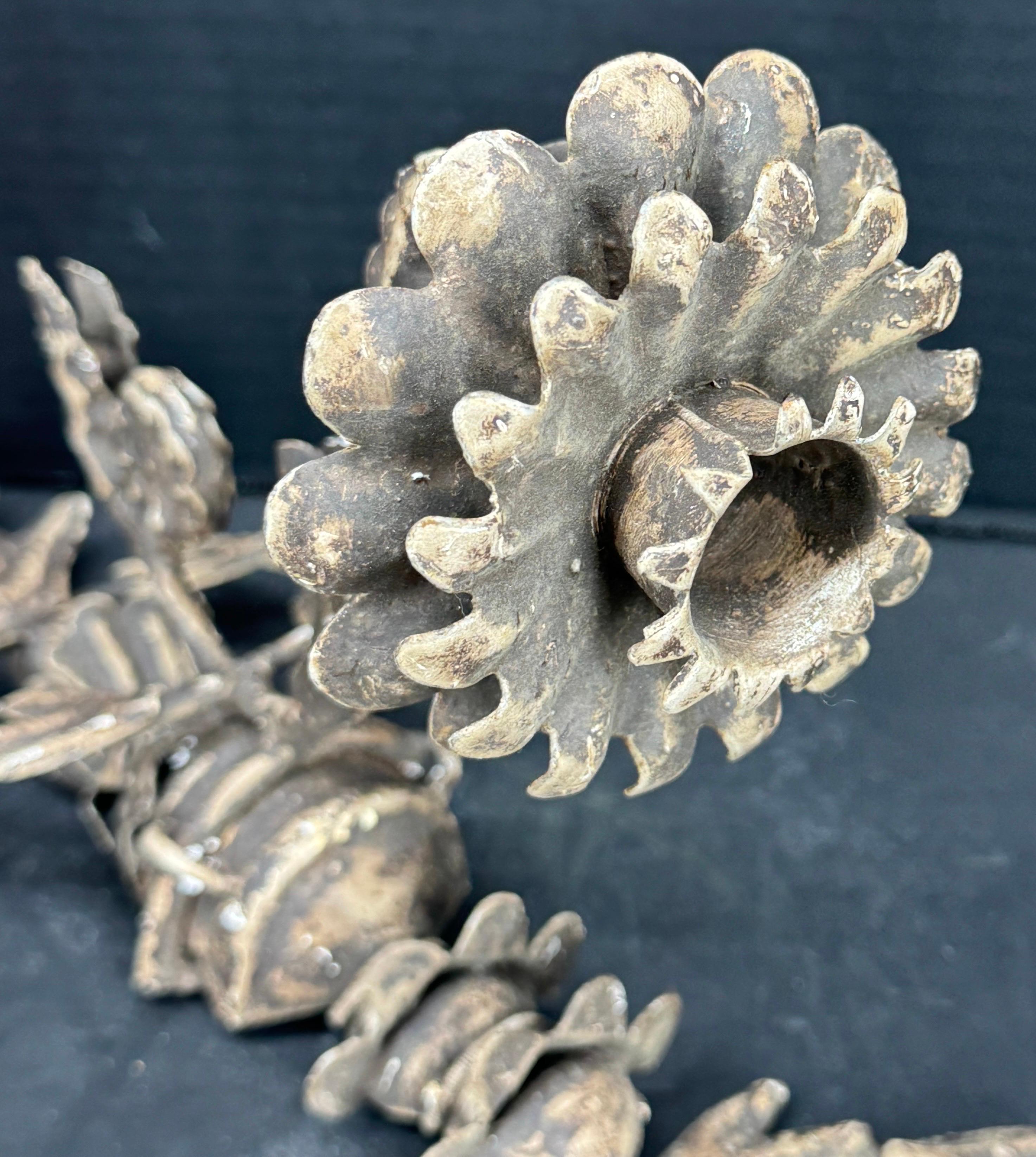 Set of 3 French Provincial Wall Candle Sconces Lights For Sale 8