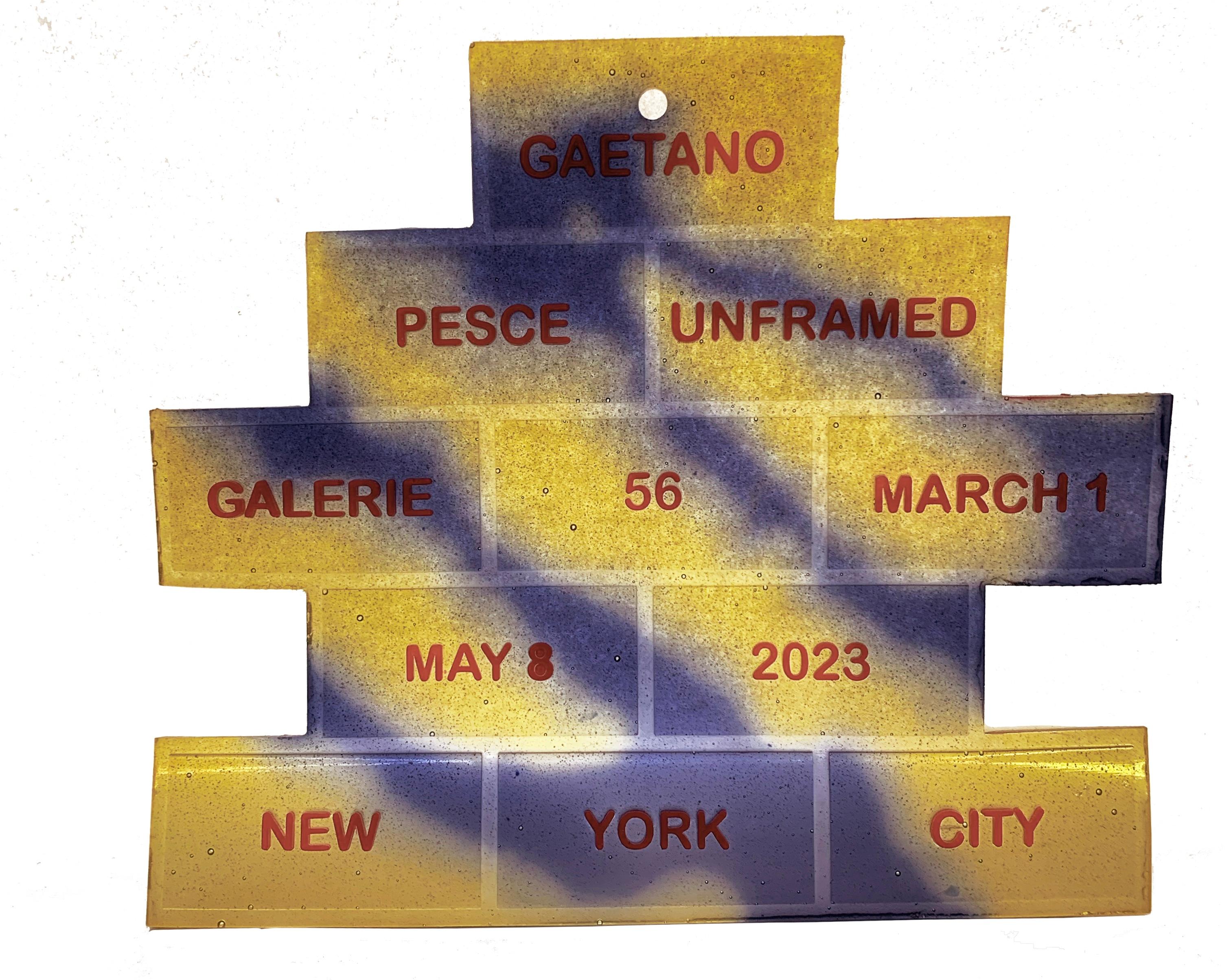  3 Gaetano Pesce Resin Invitations from 3 Hot Spots: NY, LA & Knokke Zoute In Good Condition For Sale In Hamden, CT