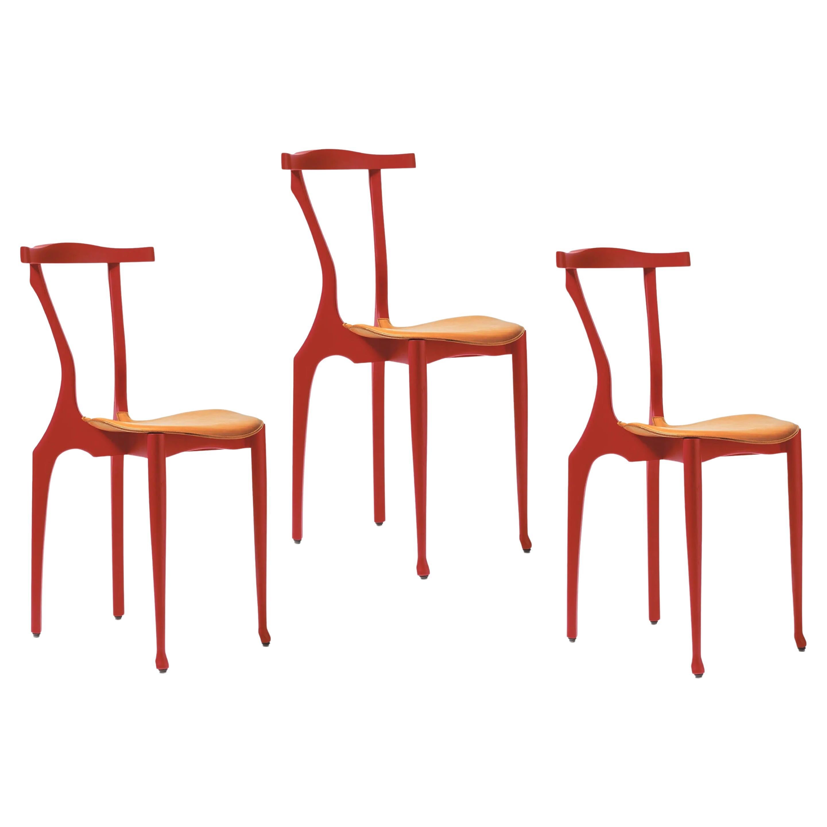 Set of 3 Gaulinetta Chairs by Oscar Tusquets