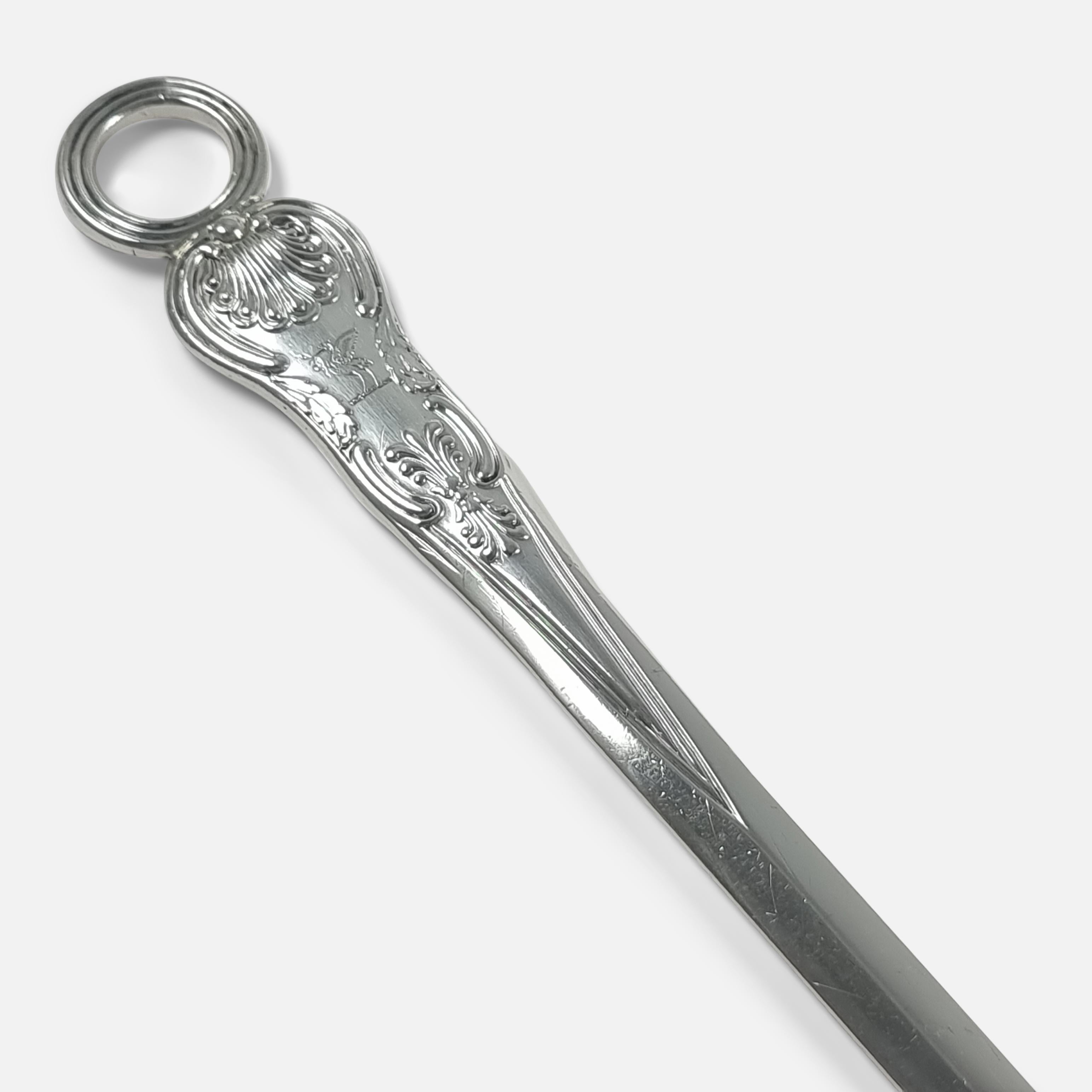 Set of 3 George III Silver Kings Pattern Meat Skewers, William Chawner II 6