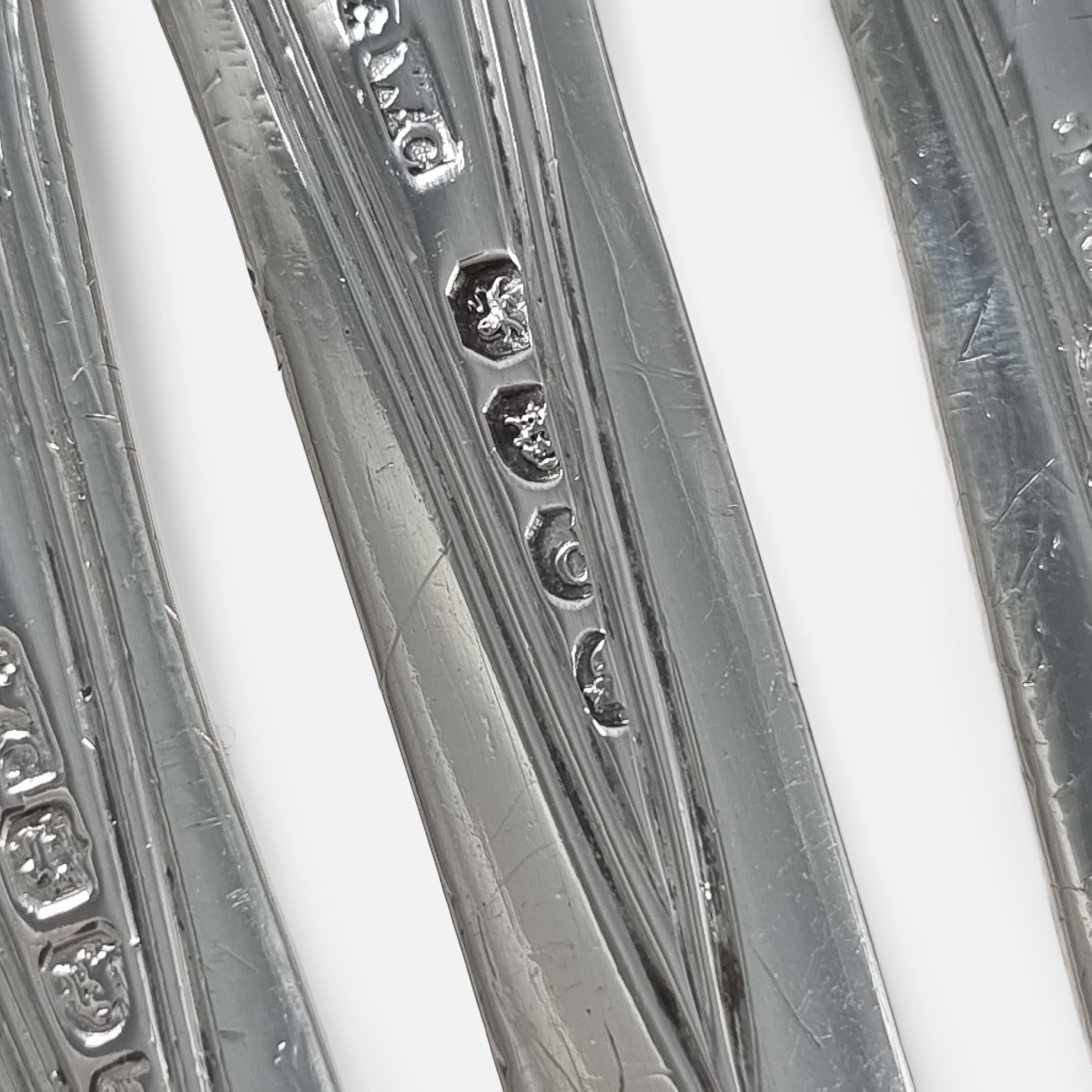 Set of 3 George III Silver Kings Pattern Meat Skewers, William Chawner II 9