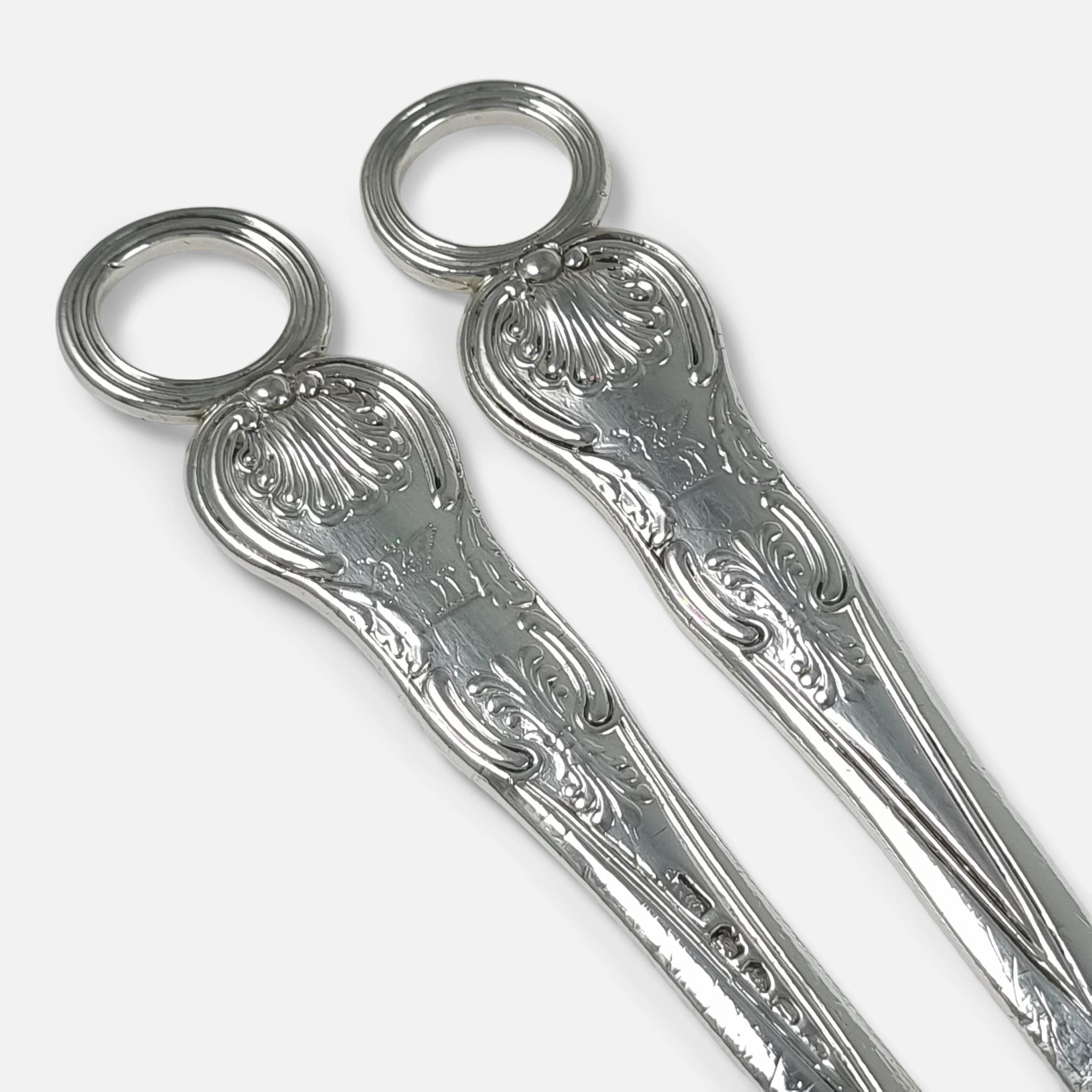 Set of 3 George III Silver Kings Pattern Meat Skewers, William Chawner II 2
