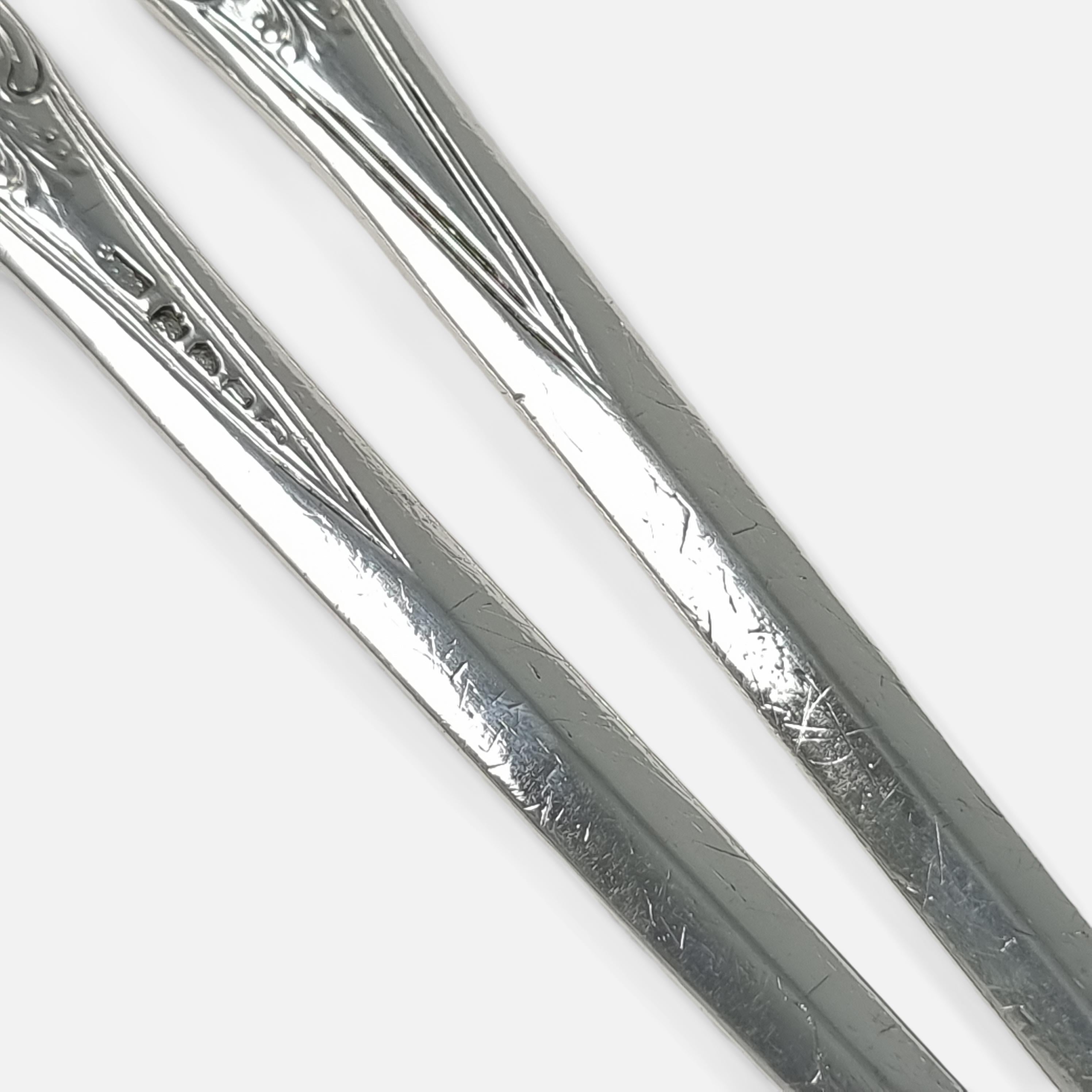 Set of 3 George III Silver Kings Pattern Meat Skewers, William Chawner II 3