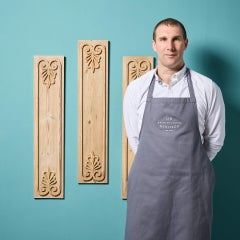 Set of 3 Georgian Carved Pine Anthemion Panels