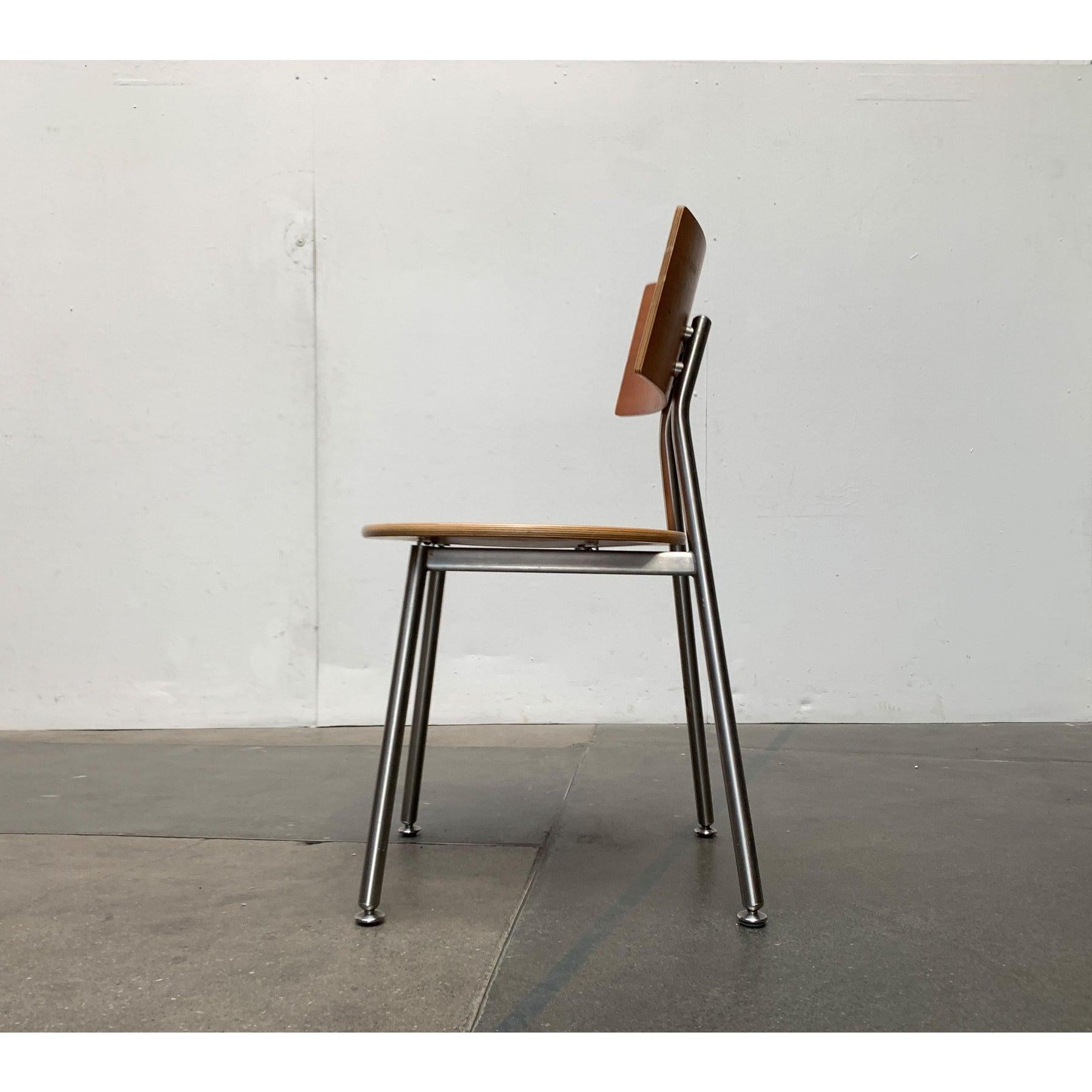 Satz von 3 Küchenstühlen der deutschen Duktus-Serie aus Bulthaup (Holz) im Angebot