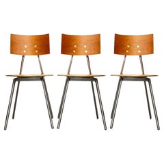 Juego de 3 sillas de cocina alemanas de la serie Duktus de Bulthaup
