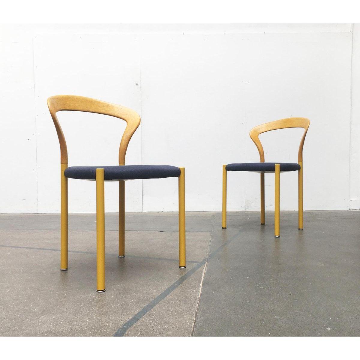 Postmoderne Ensemble de 3 chaises et tables empilables Lotus allemandes par Hartmut Lohmeyer, 1970 en vente