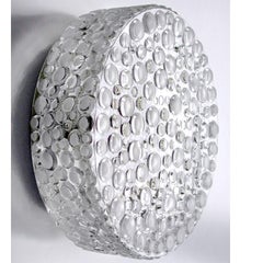 Satz von 3 deutschen Vintage Blase Glas Decke oder Wand Lights Flush Mounts, 1960er Jahre