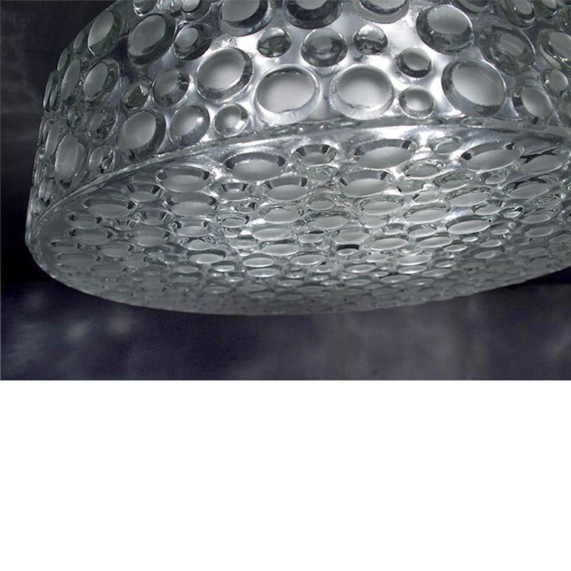 Satz von 3 deutschen Vintage Blase Glas Decke oder Wand Lights Flush Mounts, 1960er Jahre (Deutsch) im Angebot