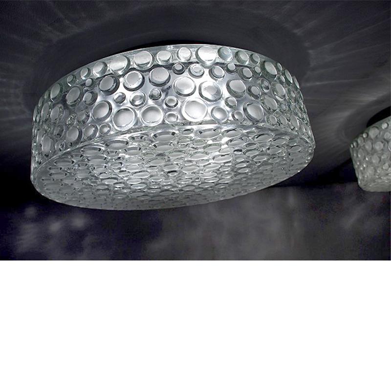 Satz von 3 deutschen Vintage Blase Glas Decke oder Wand Lights Flush Mounts, 1960er Jahre im Zustand „Gut“ im Angebot in Berlin, DE