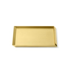 Set of 3 Ghidini 1961 Axonometry Trays in Brass by Elisa Giovanni