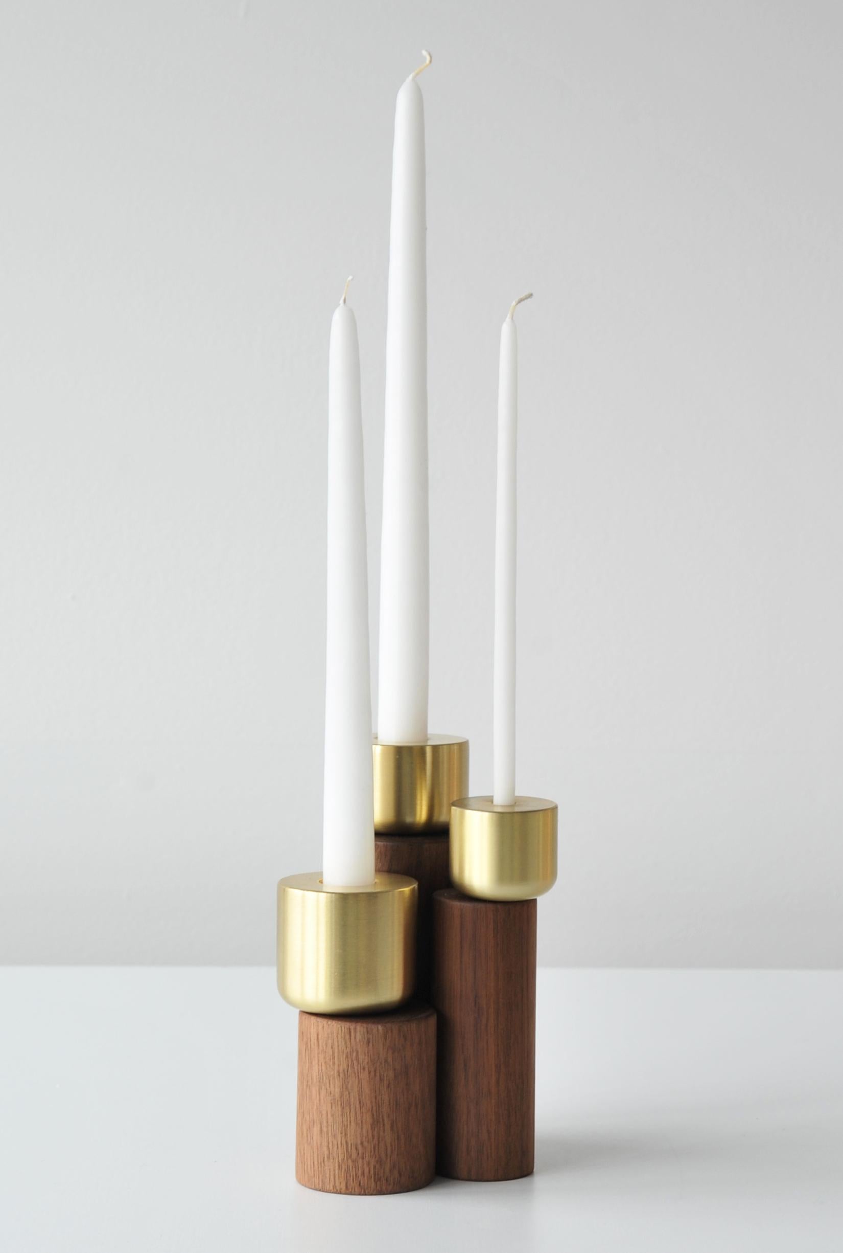 Set of 3 Giant’s Causeway Candle Holder by Hollis & Morris In New Condition For Sale In Geneve, CH