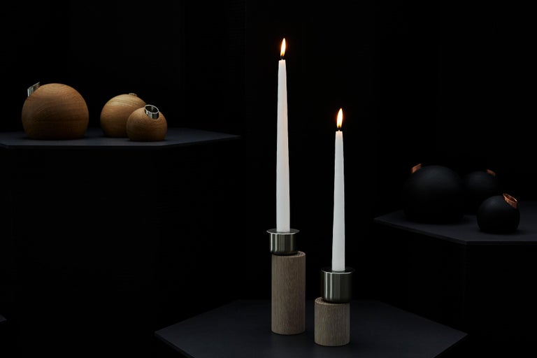 Set of 3 Giant’s Causeway Candle Holder by Hollis and Morris For Sale