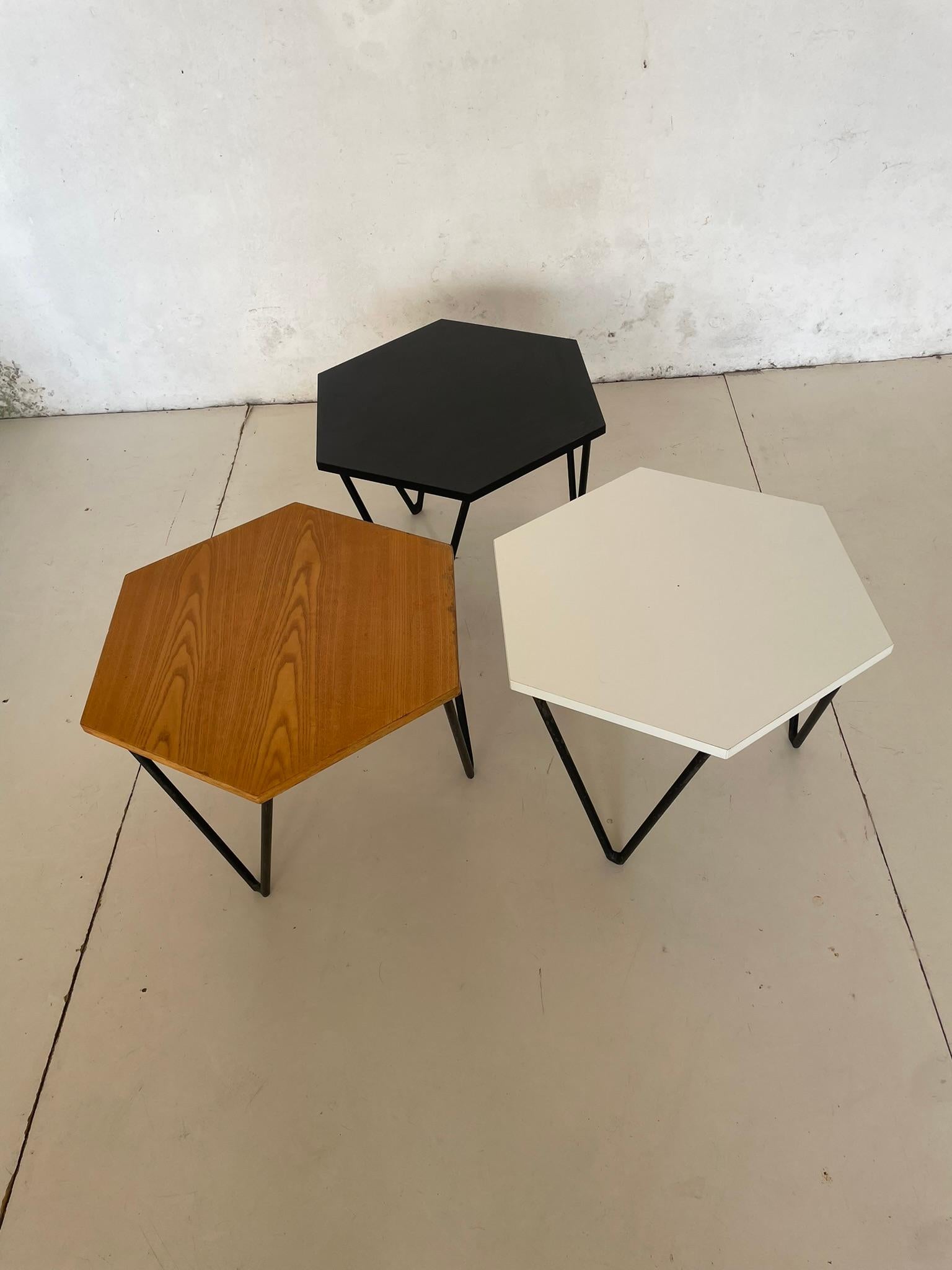 Mid-Century Modern Ensemble de  3 tables basses Gio Ponti, Italie, années 1950 en vente