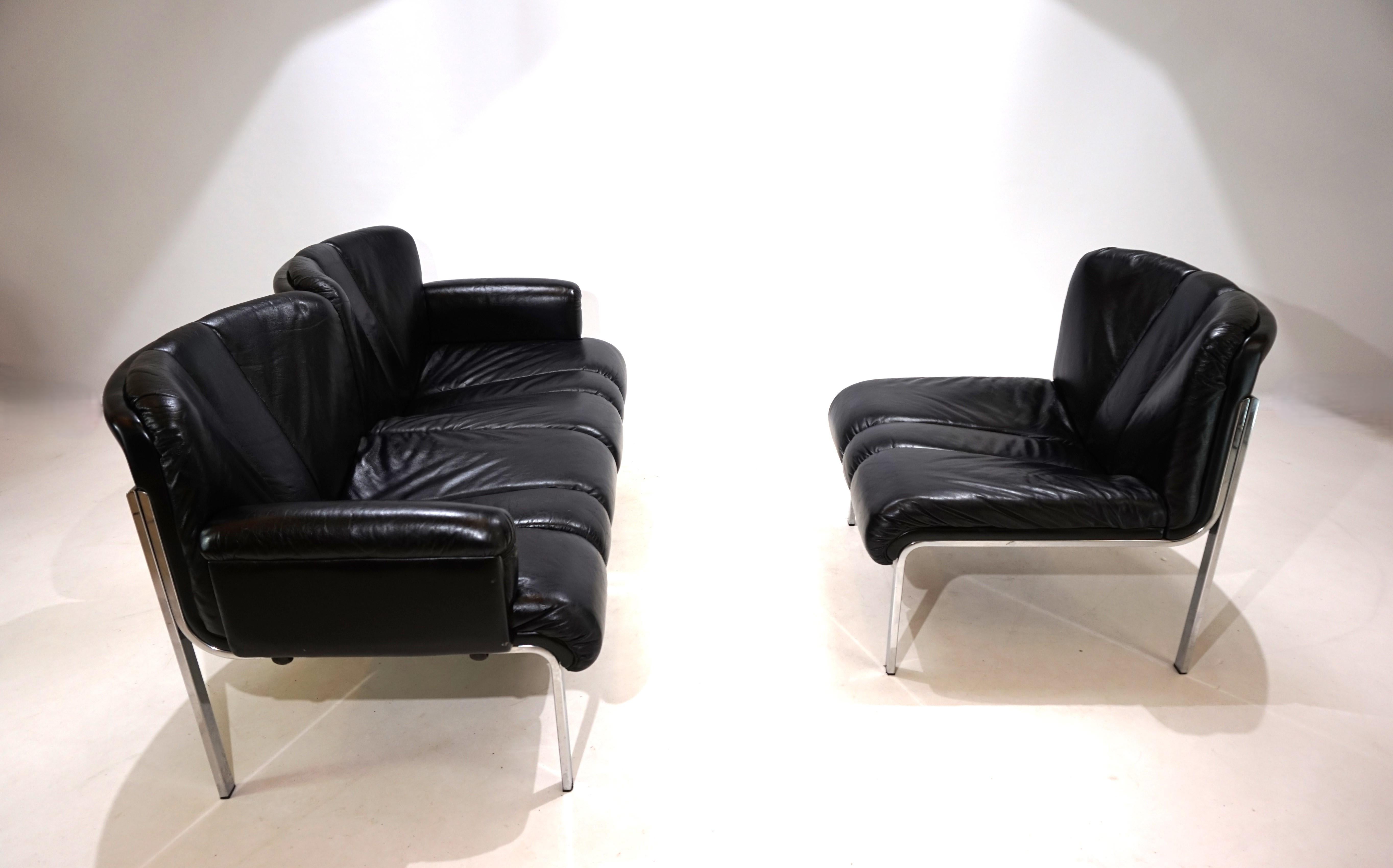 Set of 3 Girsberger Eurochair 5600 modular sofas by Fritz Makiol, 1960 6