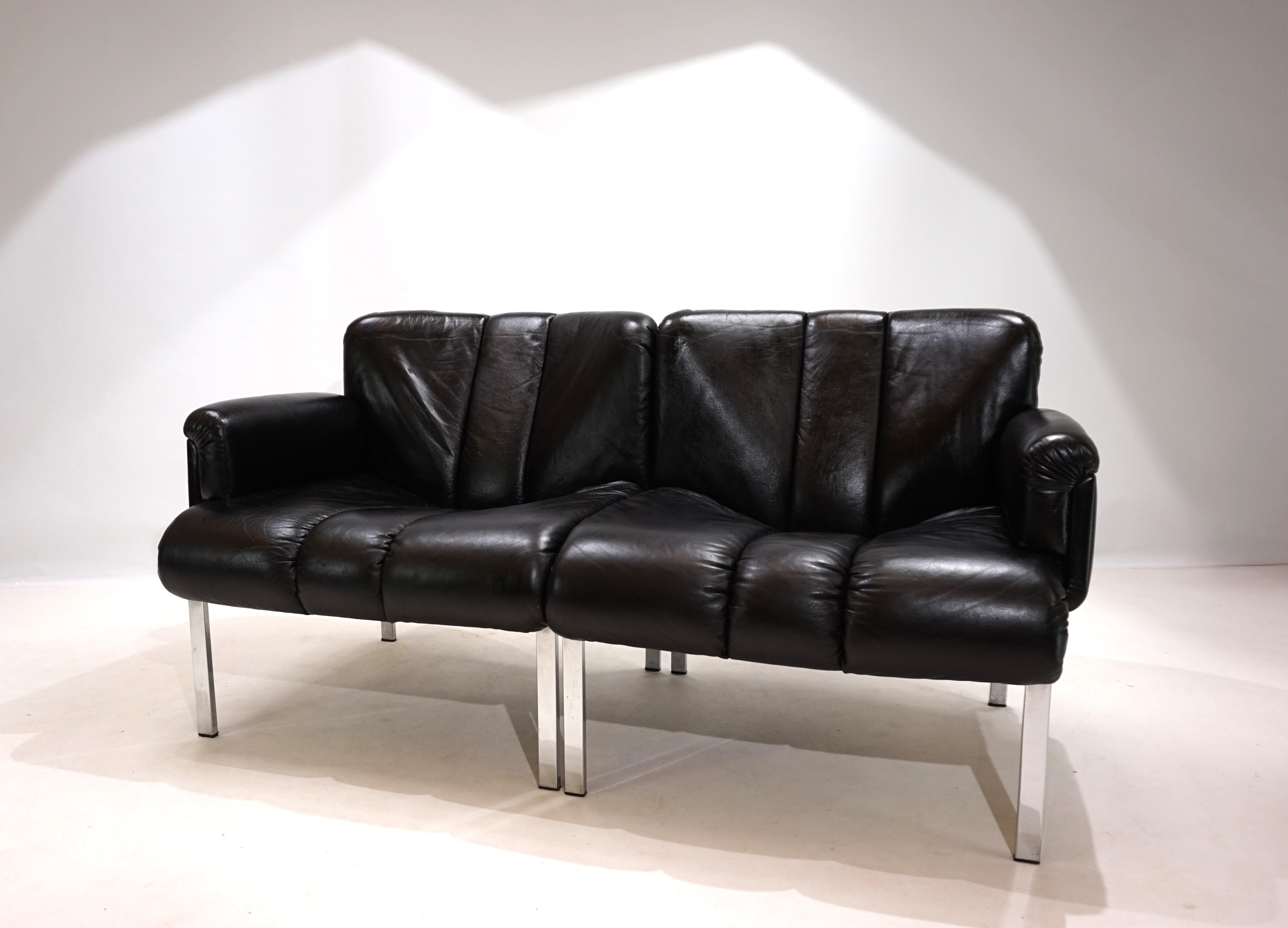 Set of 3 Girsberger Eurochair 5600 modular sofas by Fritz Makiol, 1960 13