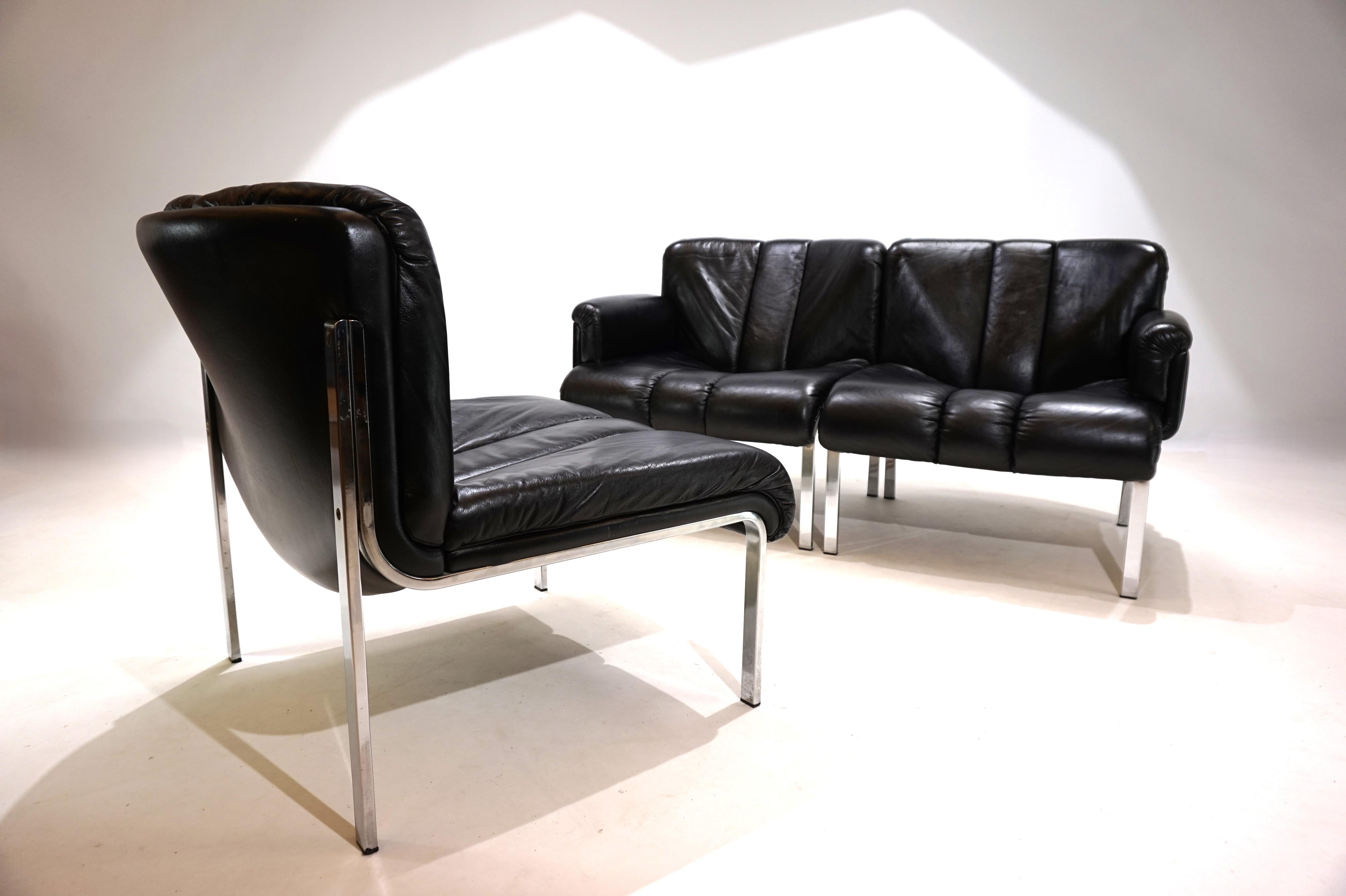 Set of 3 Girsberger Eurochair 5600 modular sofas by Fritz Makiol, 1960 3