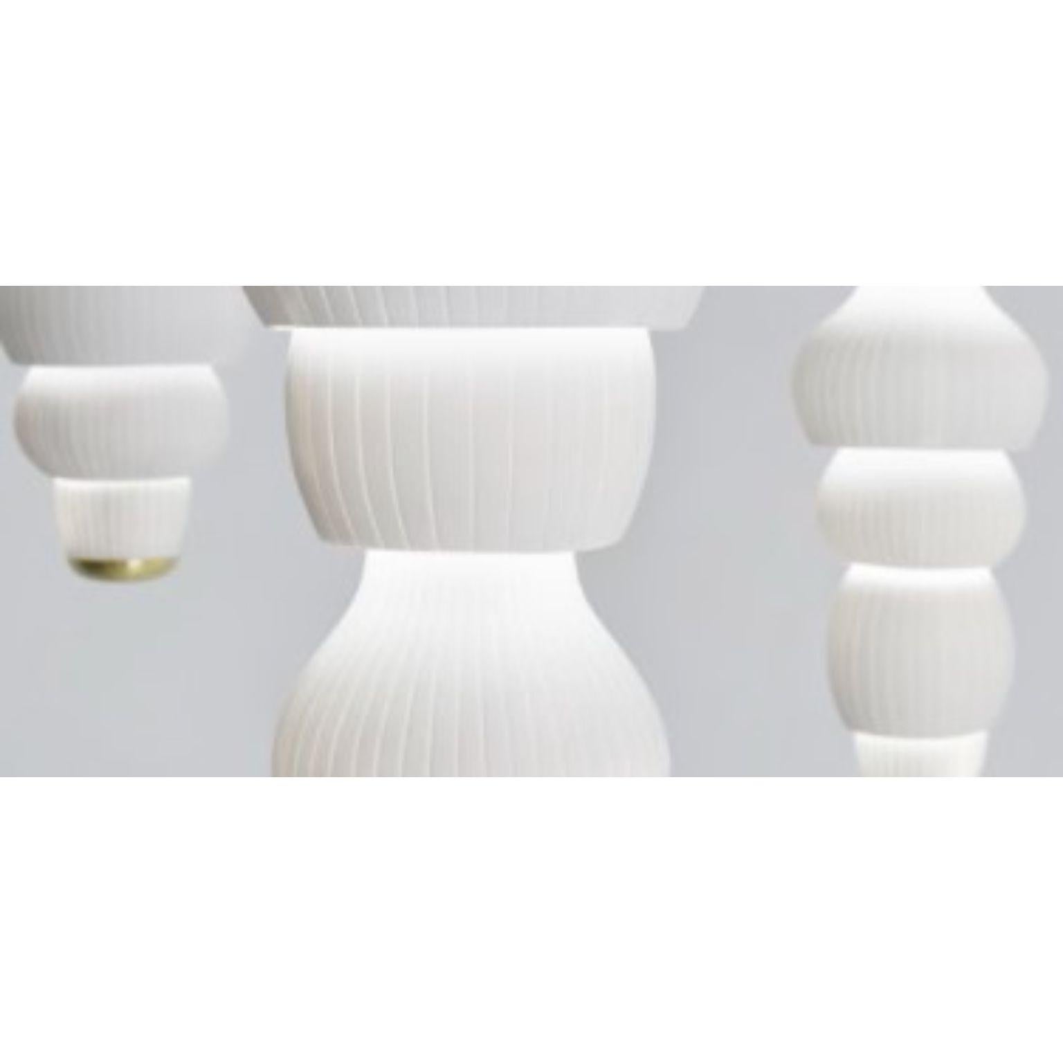 Post-Modern Set of 3 Glaïeul Pendants Light by Mydriaz