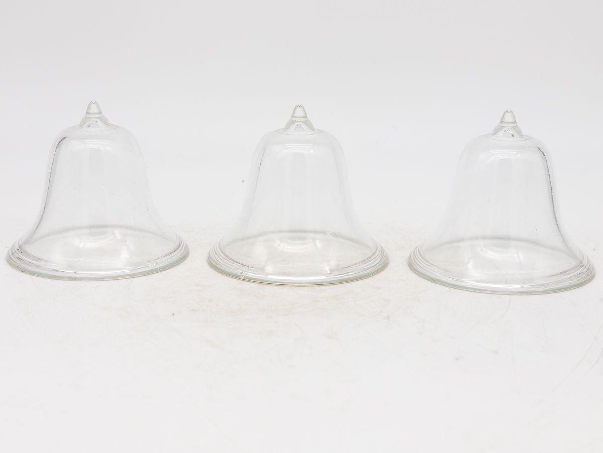 20th Century Set of 3 Glass Garden Cloches, English Mid 20th c. For Sale