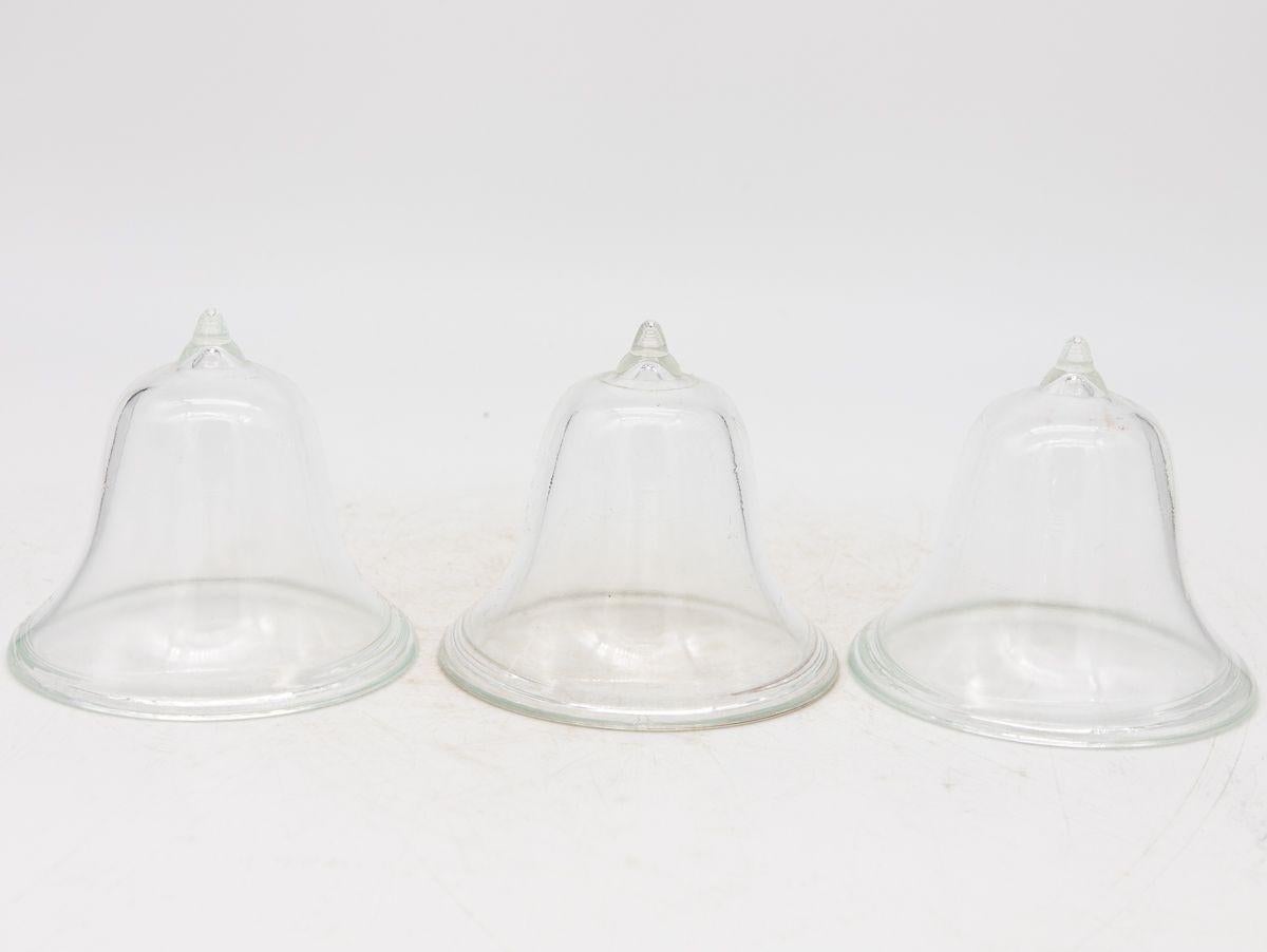 20th Century Set of 3 Glass Garden Cloches, English Mid 20th c. For Sale