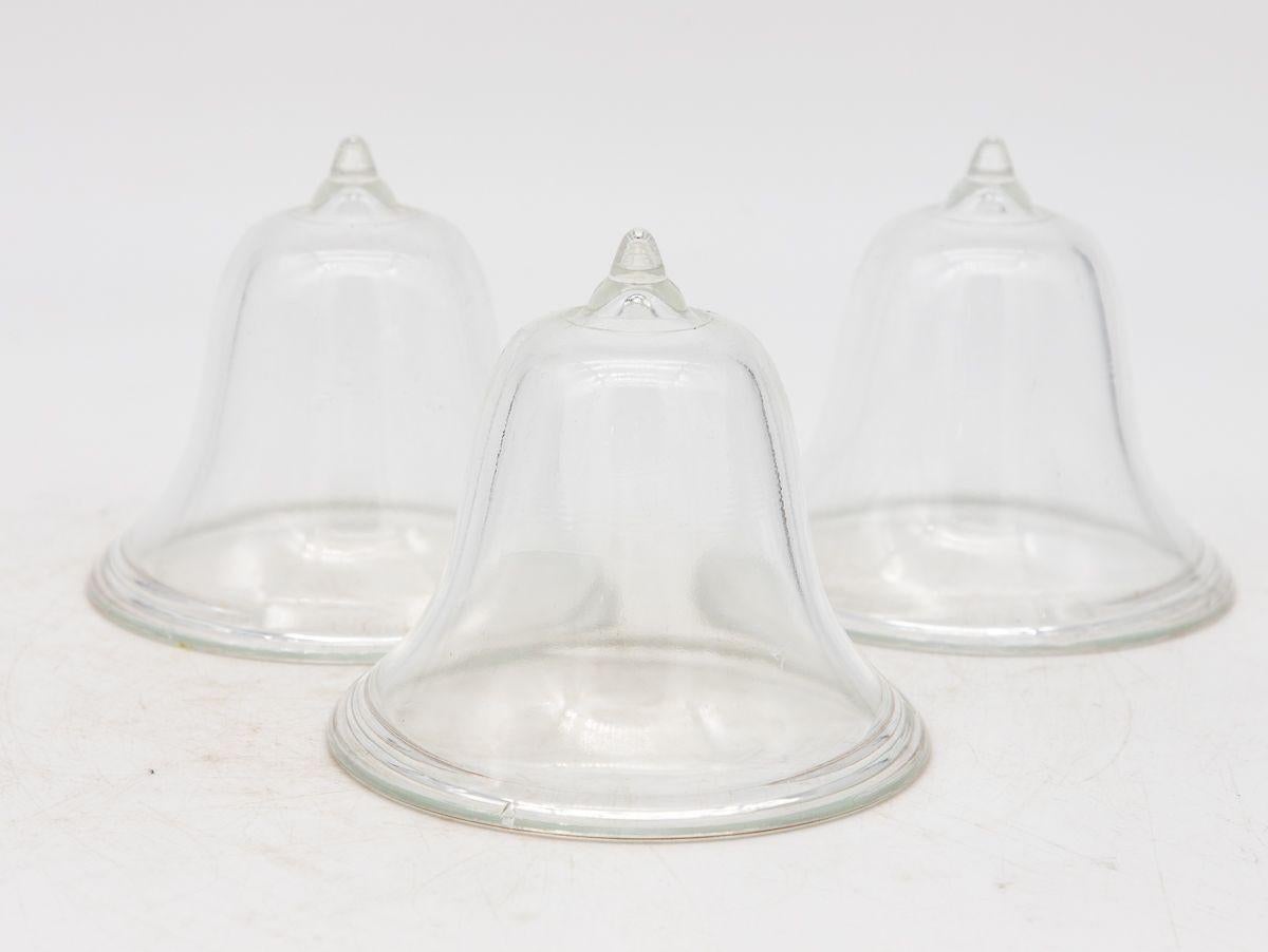 Set of 3 Glass Garden Cloches, English Mid 20th c. For Sale 1