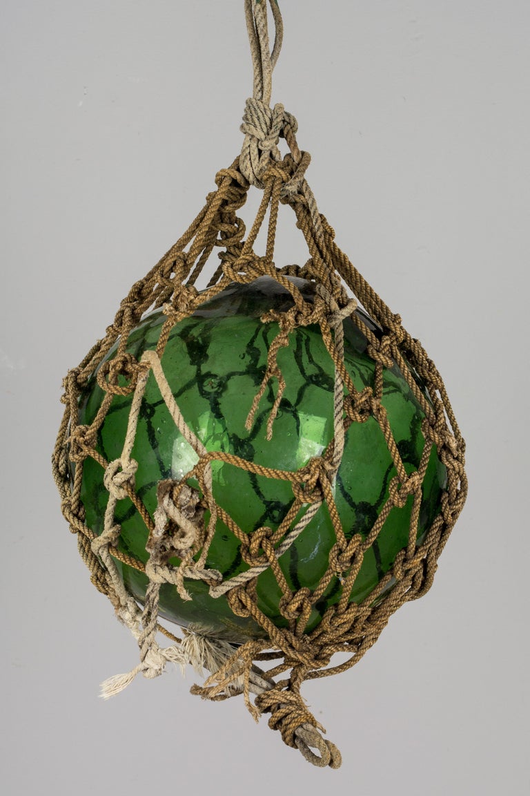 Set of 3 Glass Japanese Fishing Net Floats at 1stDibs