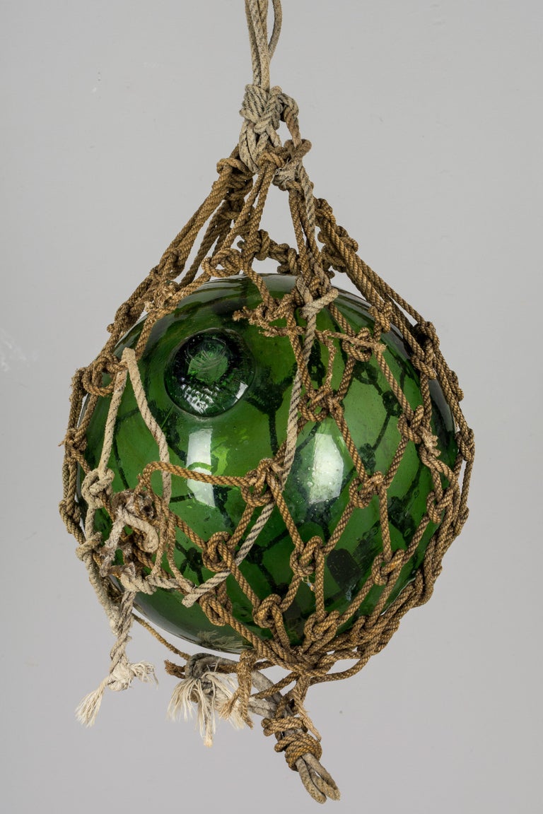 Set of 3 Glass Japanese Fishing Net Floats at 1stDibs