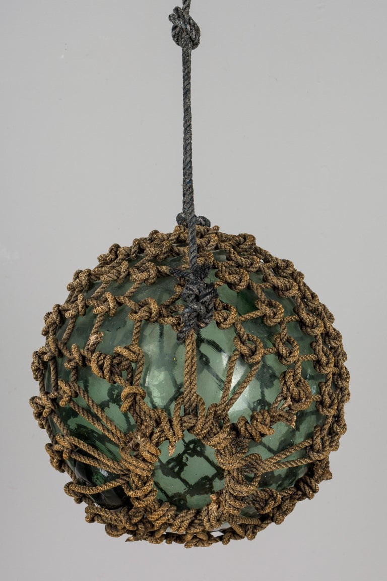 Set of 3 Glass Japanese Fishing Net Floats at 1stDibs