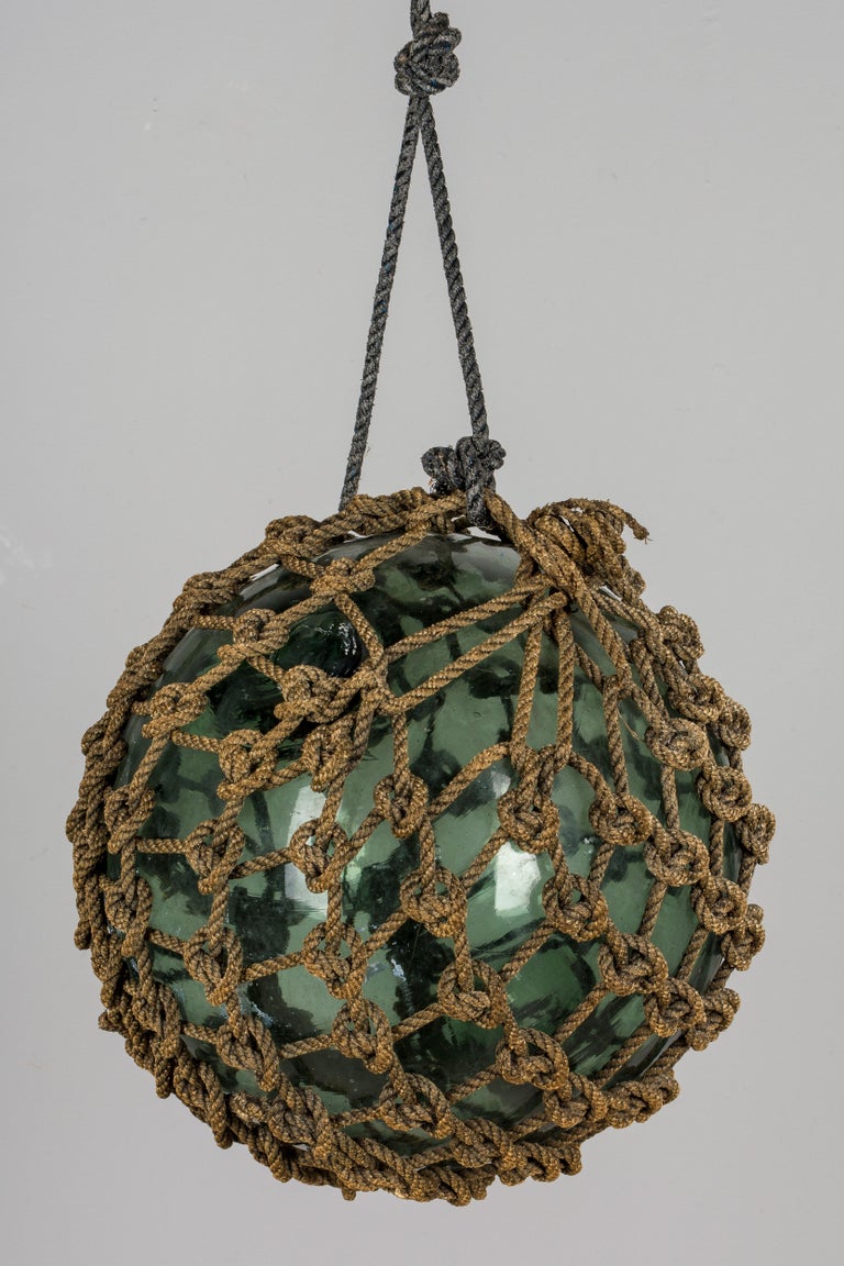 Set of 3 Glass Japanese Fishing Net Floats at 1stDibs