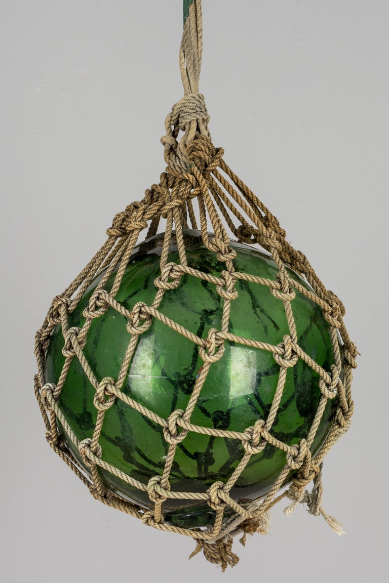 Set of 3 Glass Japanese Fishing Net Floats at 1stDibs