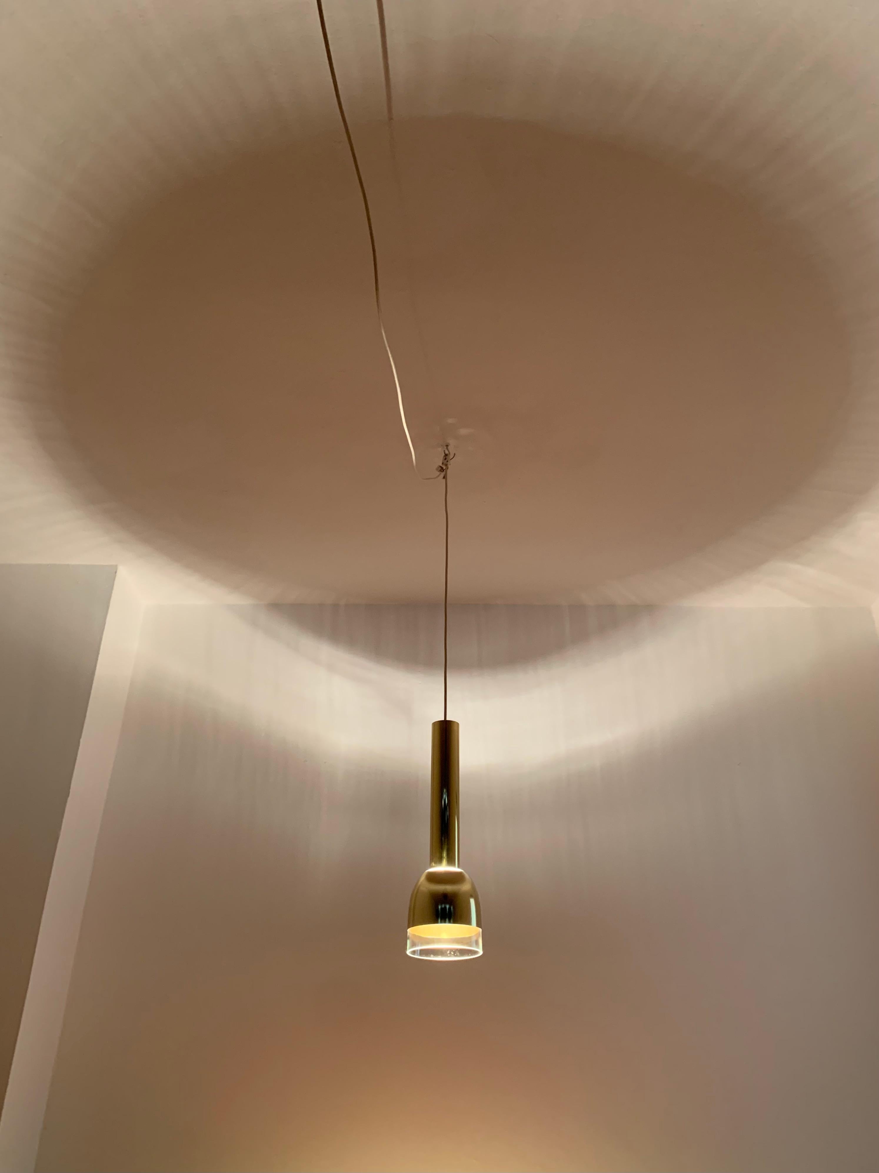 Ensemble de 3 lampes à suspension en verre de Glashütte Limburg  en vente 3