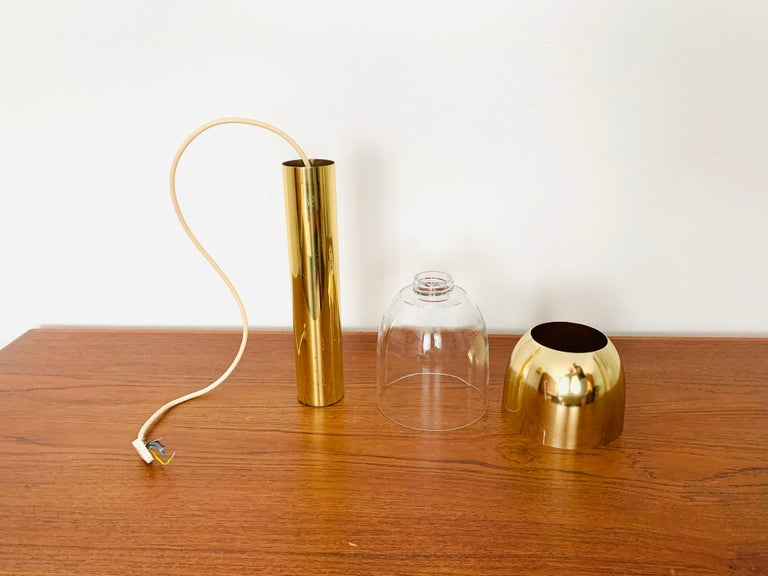 Set of 3 Glass Pendant Lamps by Glashütte Limburg  For Sale 6