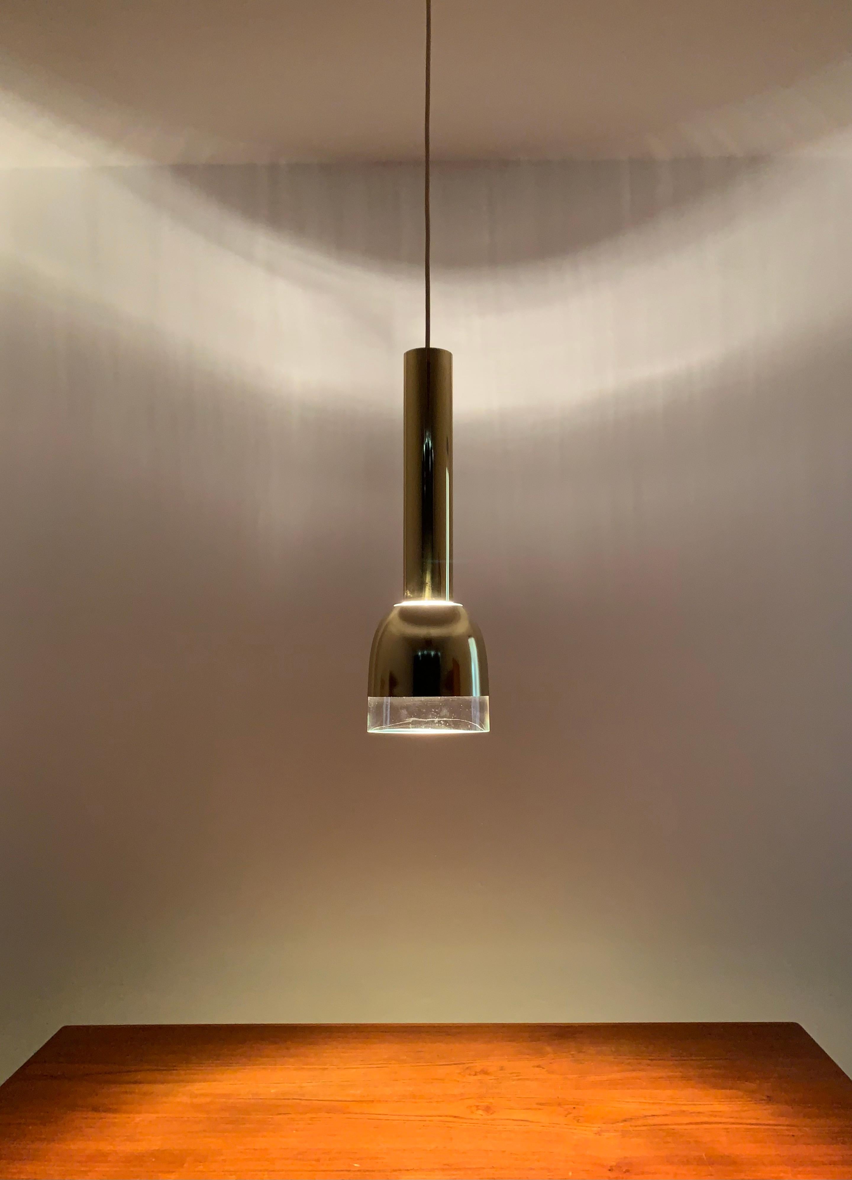 Ensemble de 3 lampes à suspension en verre de Glashütte Limburg  en vente 2