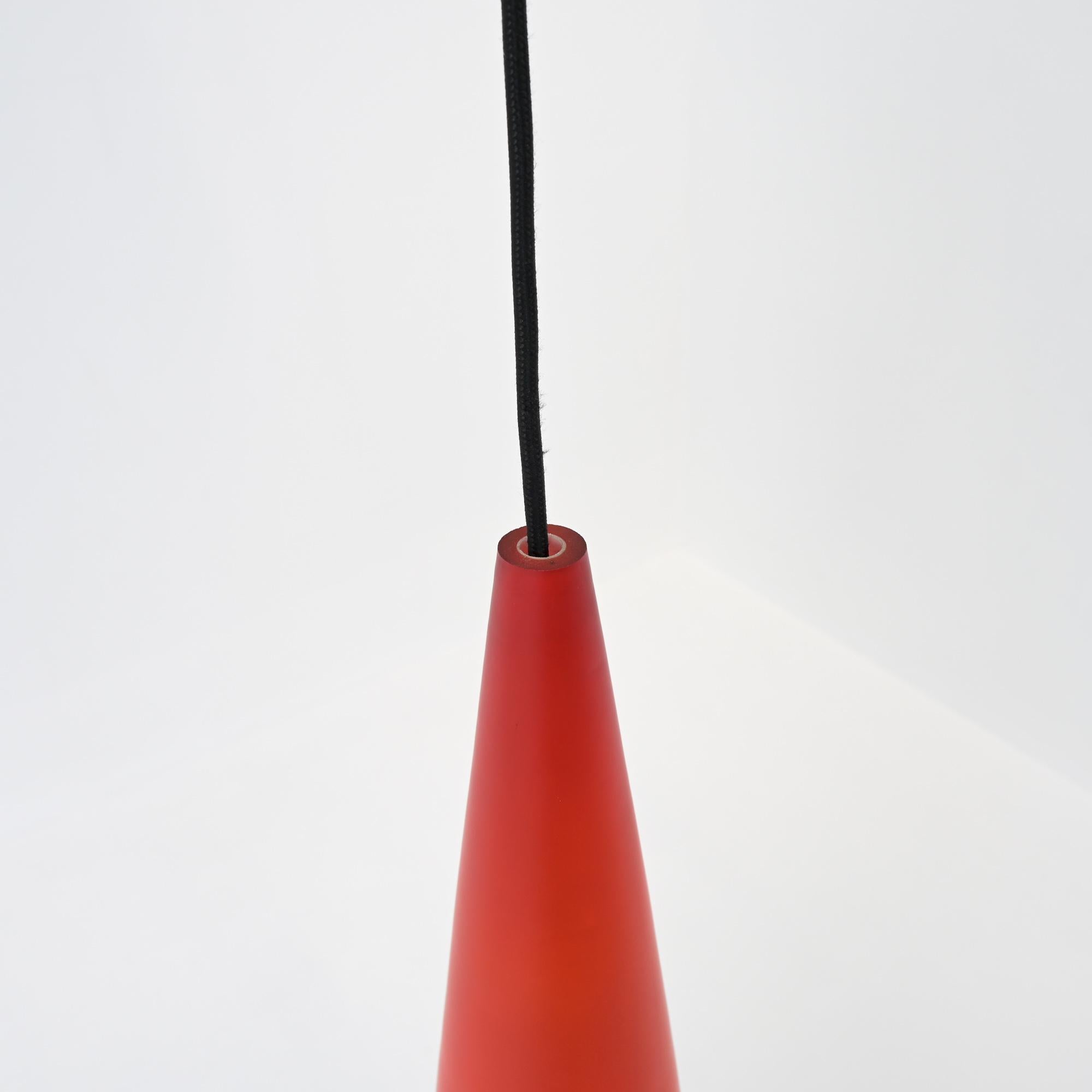 Satz von 3 Glas-Pendelleuchten Kastrup Holmegaard im Angebot 12