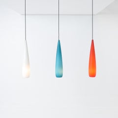 Set of 3 glass pendant lamps Kastrup Holmegaard