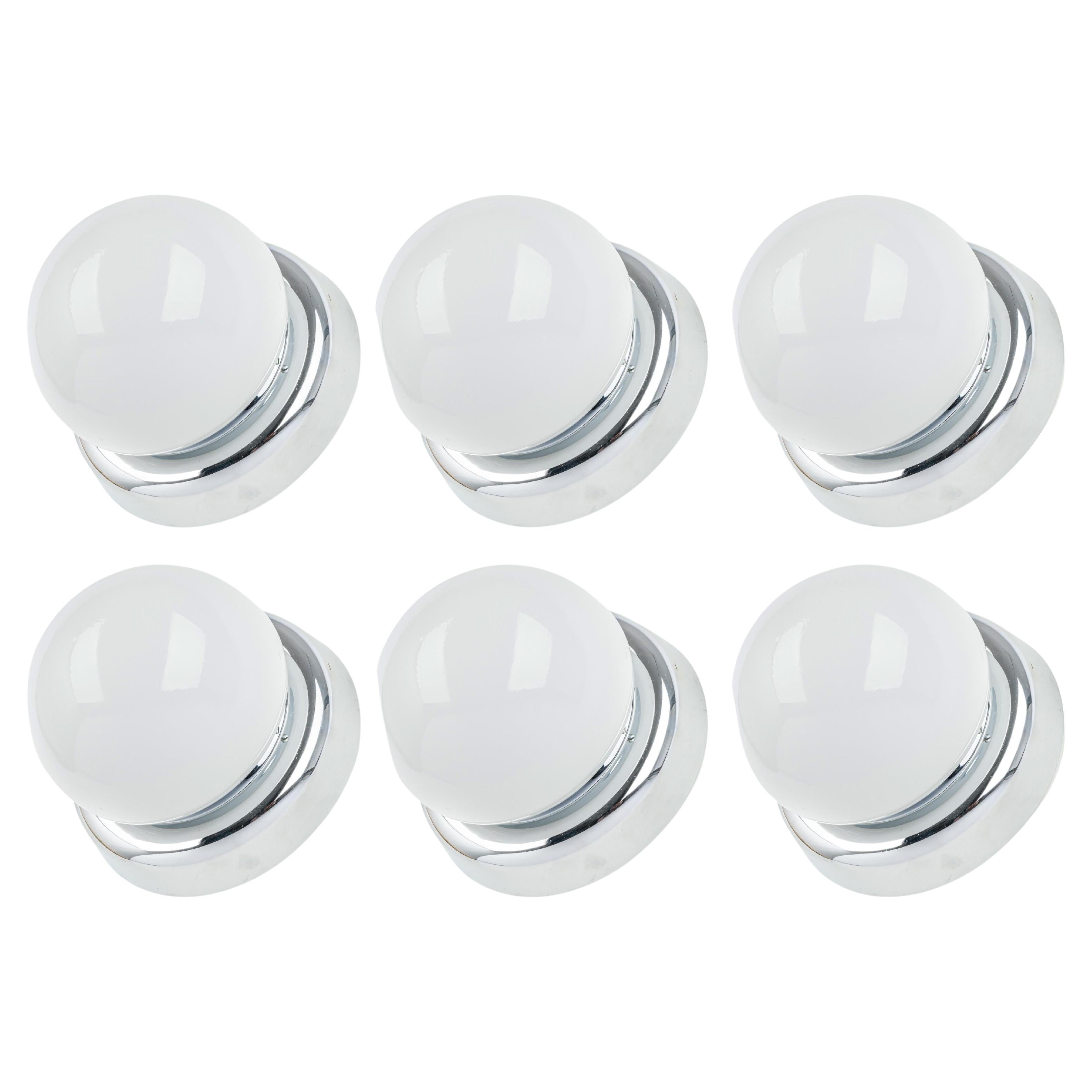 Set of 3 Glass Shades for Sconces by Limburg, Germany, 1970s For Sale