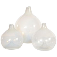 Set of 3 Glass Vases