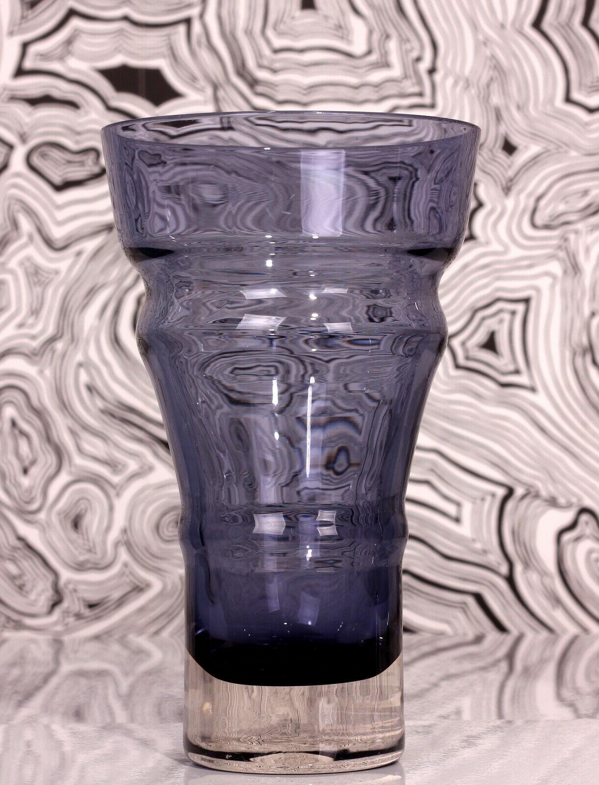 Vetro artistico SET di 3 vasi di vetro Aseda di Bo Borgström & WMF ametista grigio-blu-viola in vendita