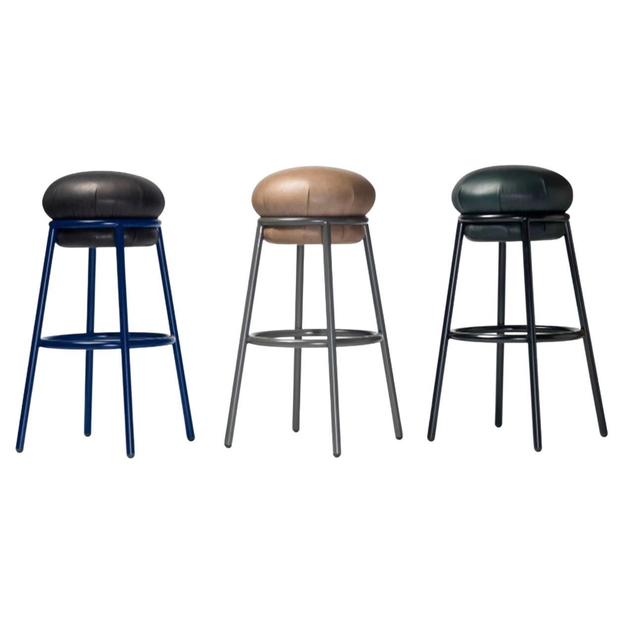 Set of 3 Grasso Stool by Stephen Burks For Sale