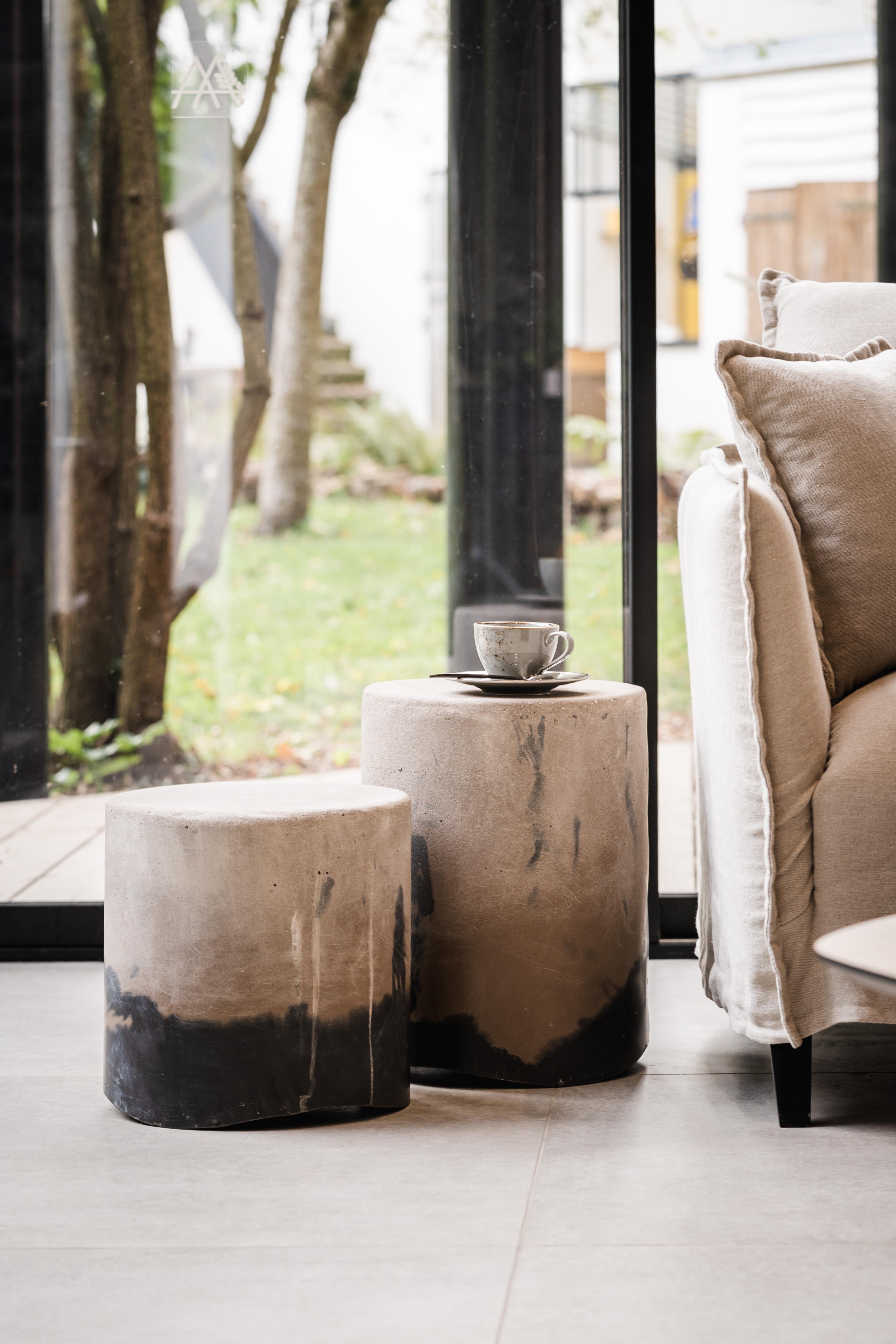 Stone Set of 3 Gwened Coffee Table by RALPH M For Sale