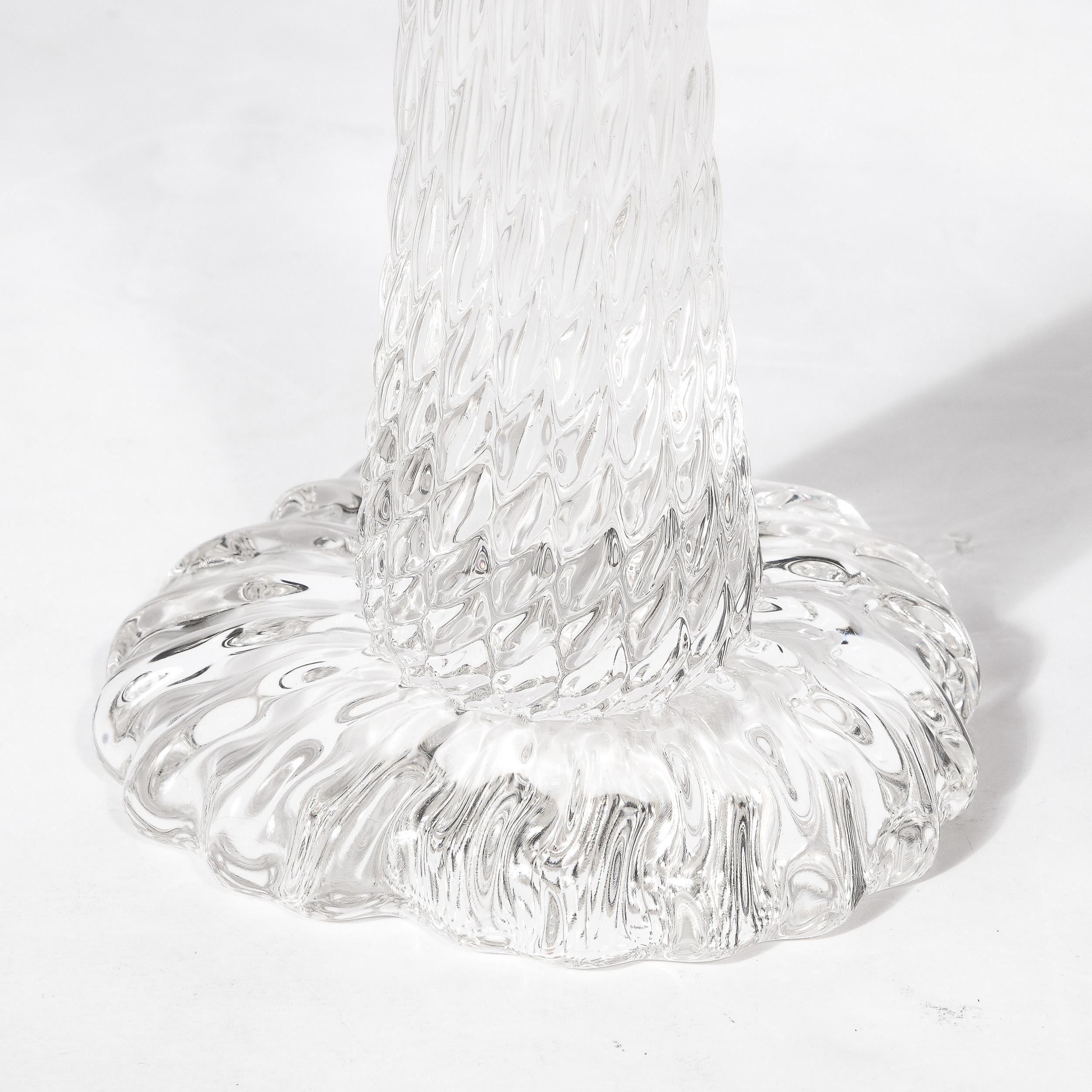 Set of 3 Hand-Blown Murano Glass Palm Tree Candleholders by Seguso for Tiffany 7